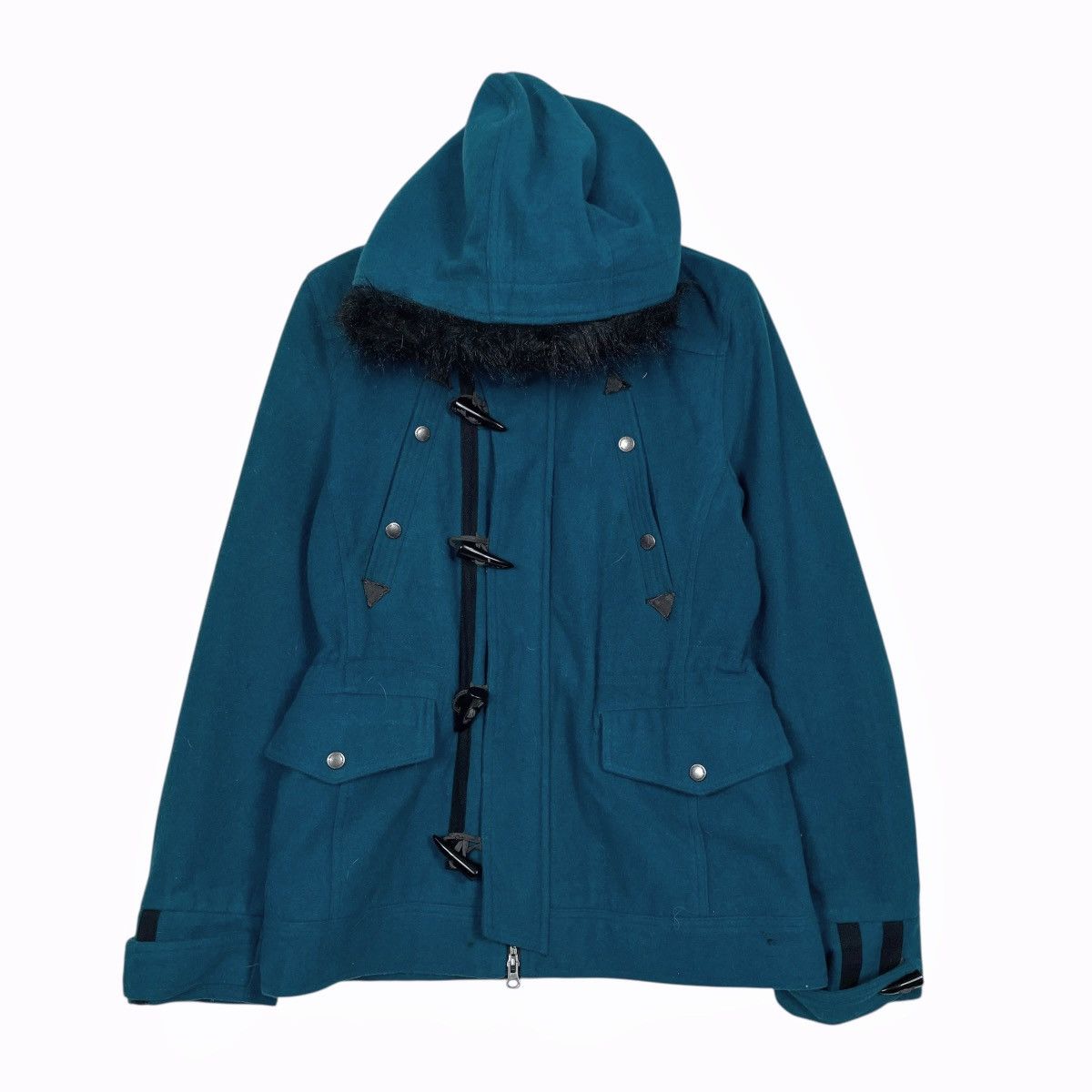 semanticdesign Semantic Design Hooded Wool Duffle Jacket Size US M / EU 48-50 / 2 - 1 Thumbnail