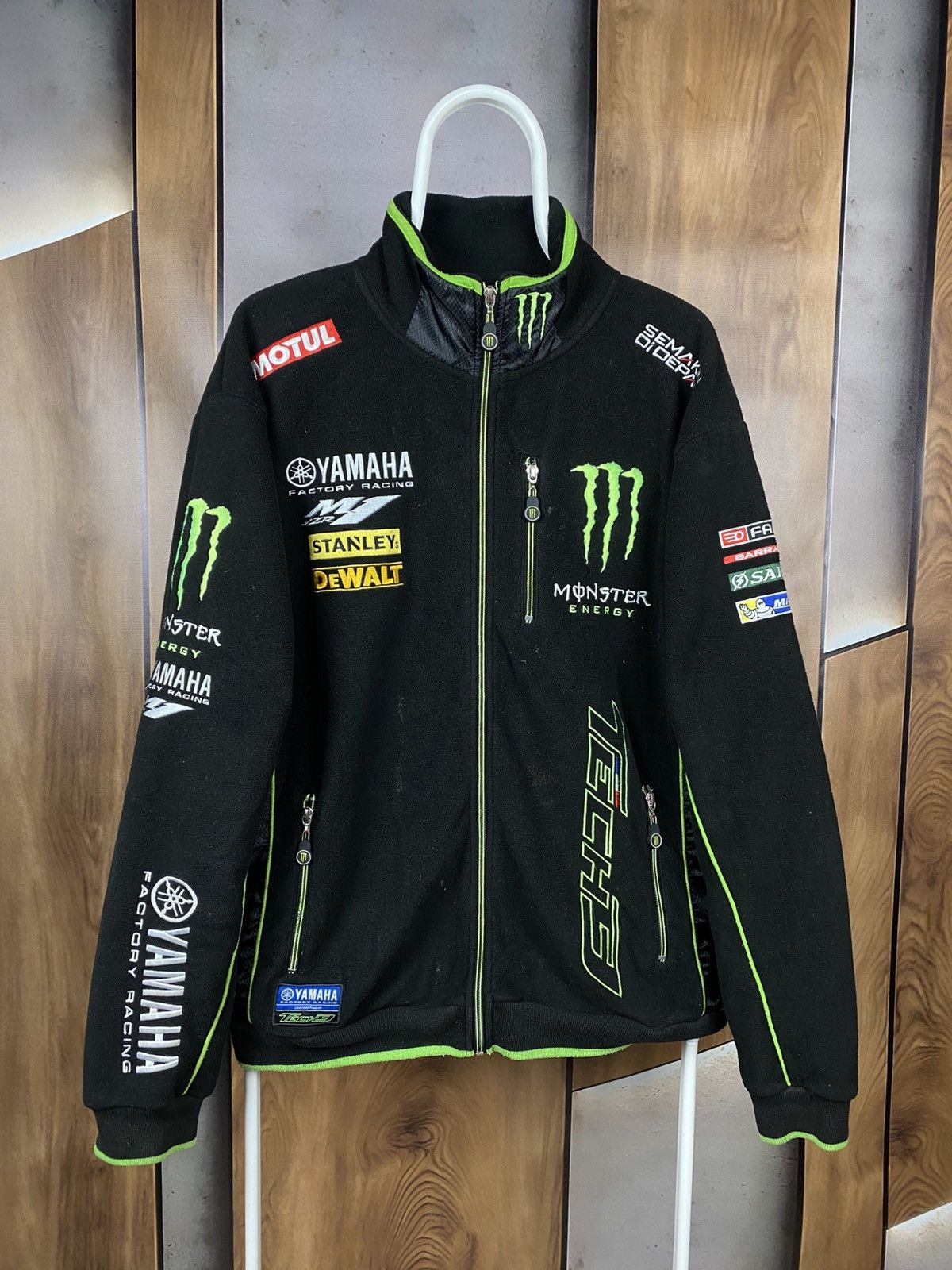 Yamaha 🏁VTG Jacket Fleece Monster Yamaha Tech 3 Official Racing🏁 Size US L / EU 52-54 / 3 - 2 Thumbnail