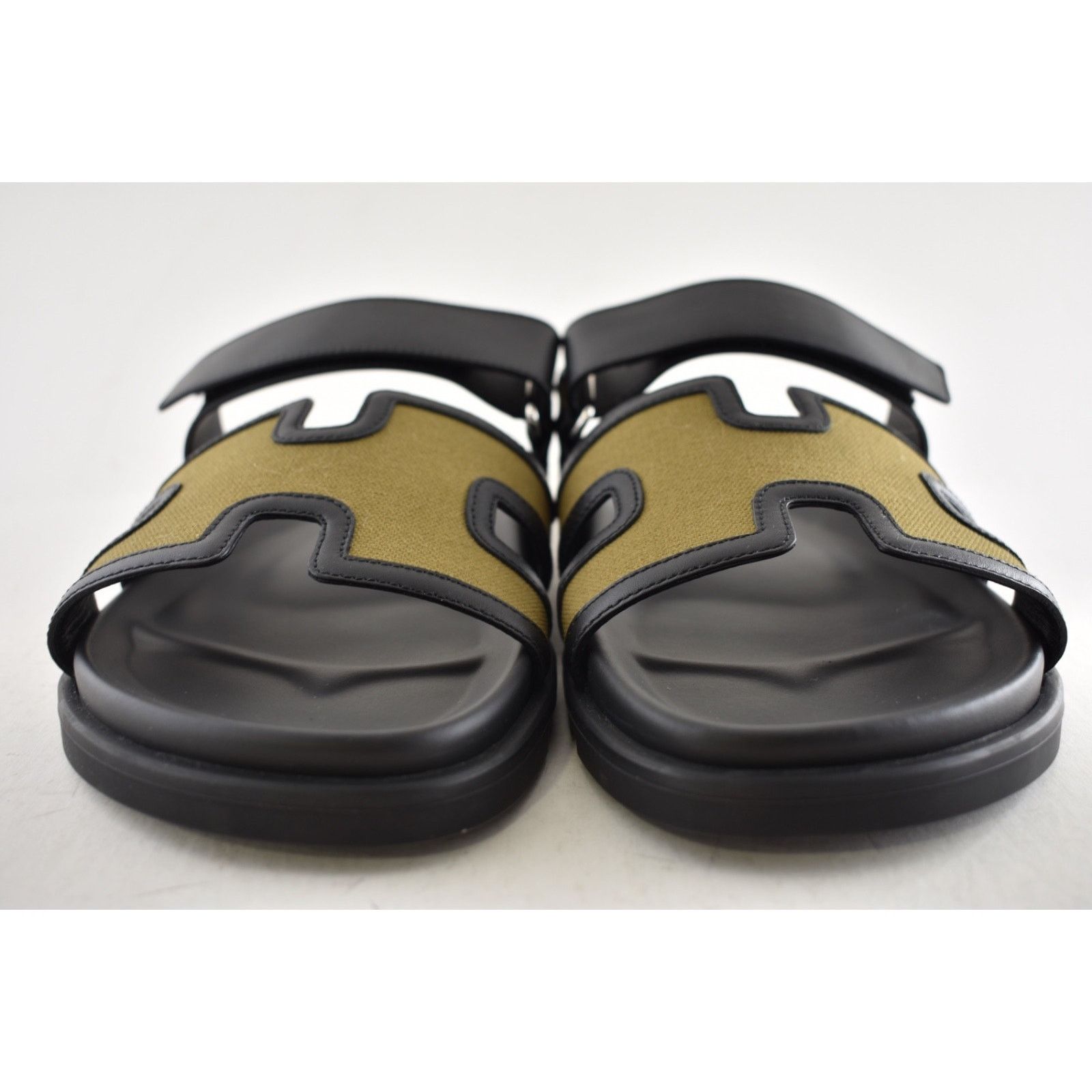 Hermes Hermes Chypre Sandal Mens Black Canvas Cargo Flat 45 12 Size US 12 / EU 45 - 9 Thumbnail