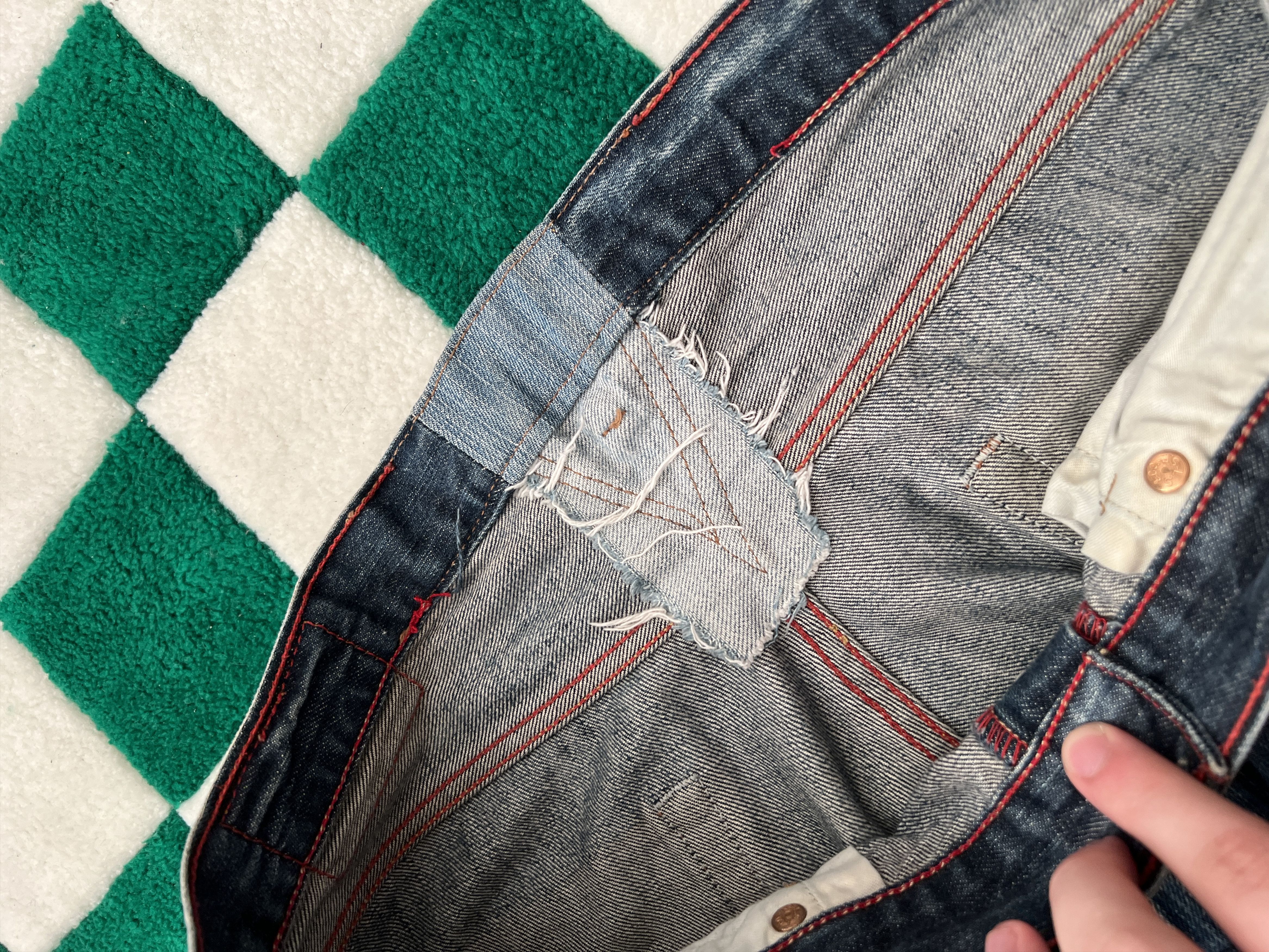 Levi's Levis 501 Vintage Custom Faded Denim Jeans size W33 L30 Size US 33 - 15 Thumbnail