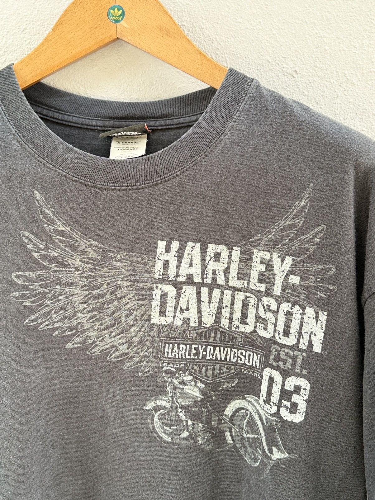 Harley Davidson Thrashed Vintage Harley Davidson Thunder In The Smokies Tee Size US XL / EU 56 / 4 - 8 Thumbnail