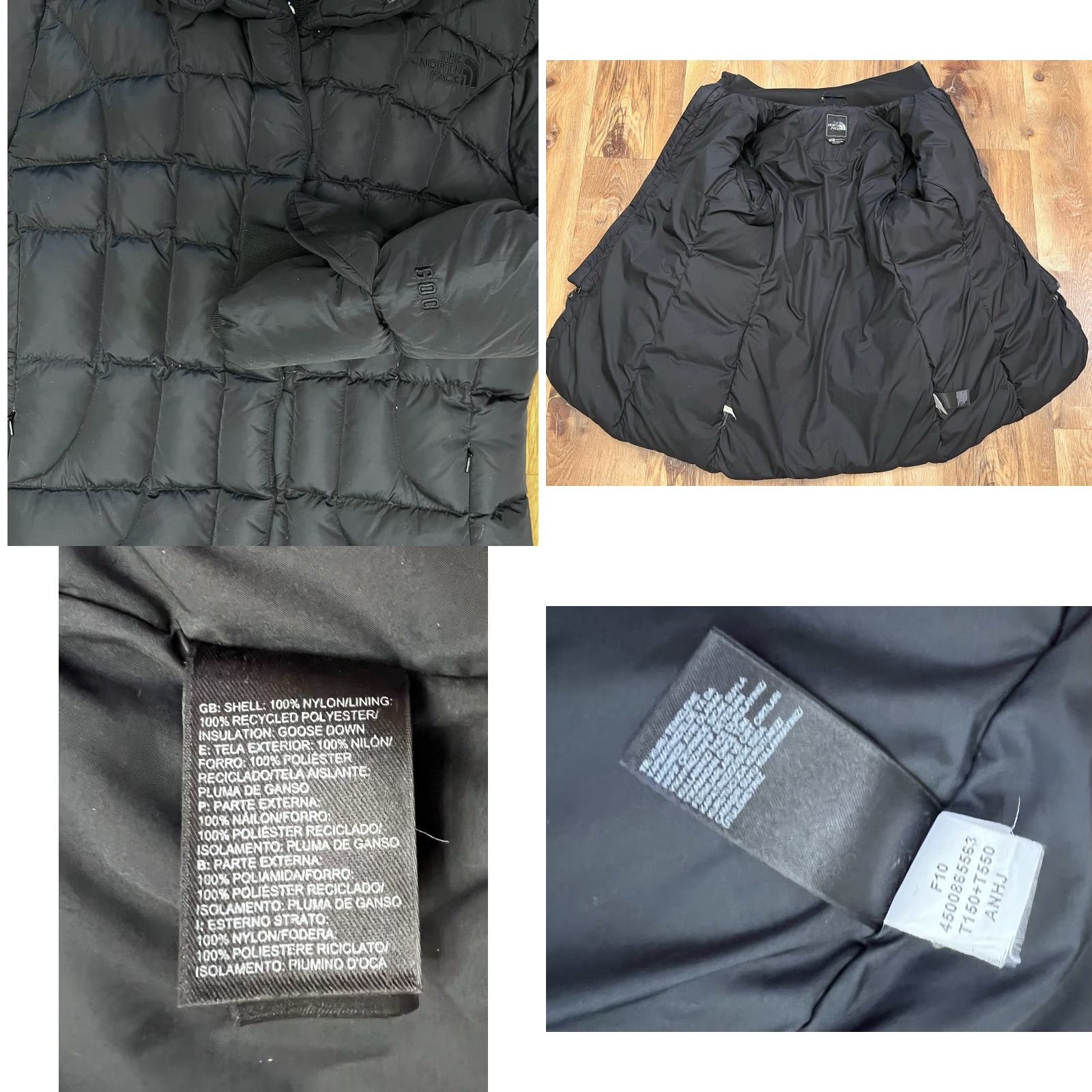 The North Face The North Face Coat Parka Women's S Black 600 Goose Down Quilted Long Sleeve Zip Nylon Layered Look Size S / US 4 / IT 40 - 8 Thumbnail