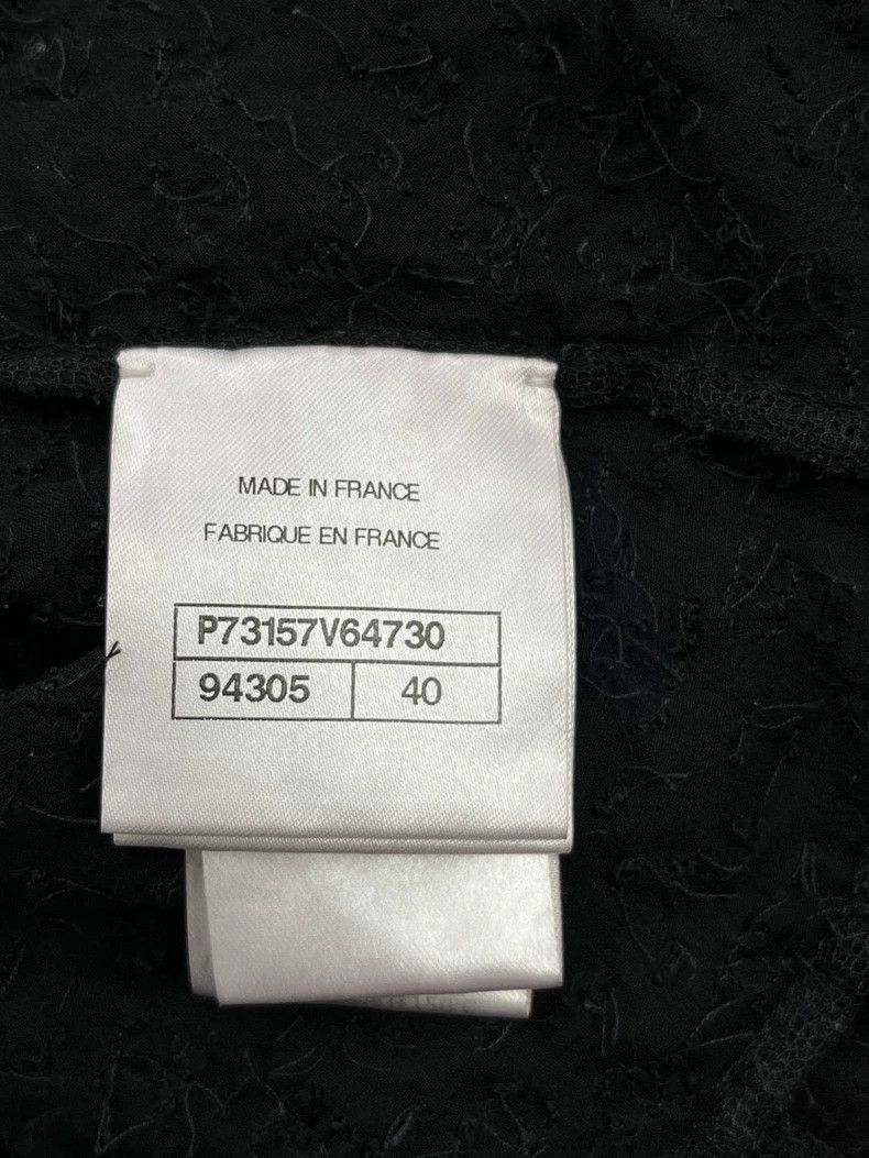 Chanel Chanel 22A black lace diamond buckle thin jacket Size S / US 4 / IT 40 - 7 Thumbnail