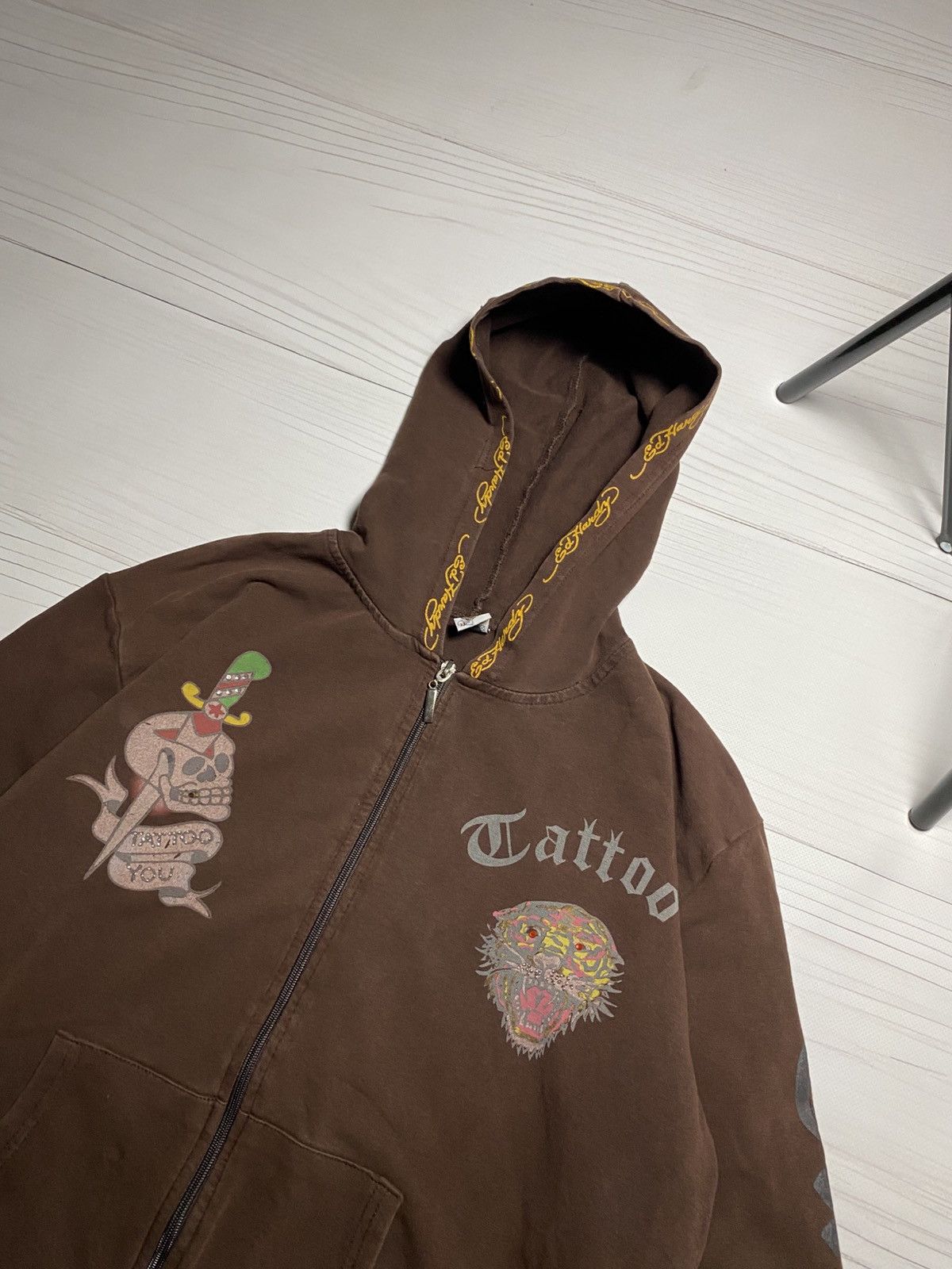 Ed Hardy Ed Hardy Christian Audigier Tattoo New York city zip hoodie Size XL / US 12-14 / IT 48-50 - 5 Thumbnail