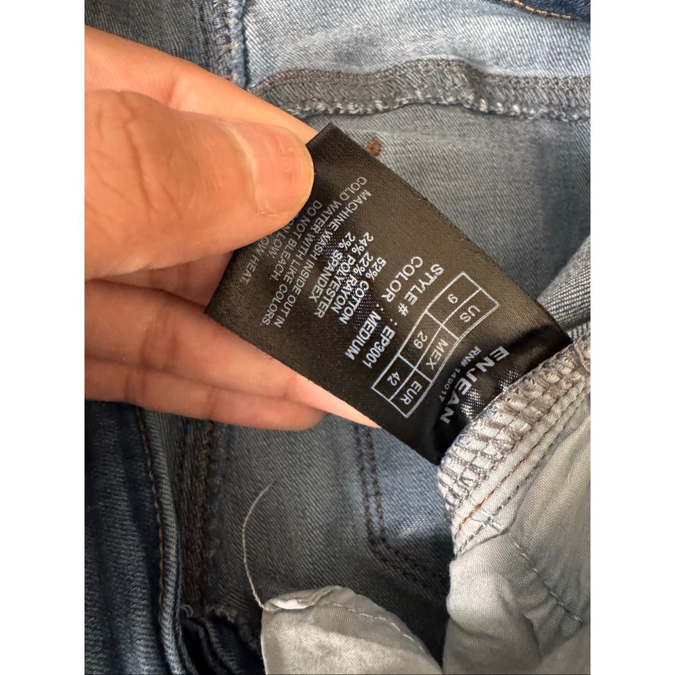 Other ENJEAN Distressed Skinny Jeans Medium Wash Size 9 Women’s Size 32" / US 10 / IT 46 - 2 Thumbnail