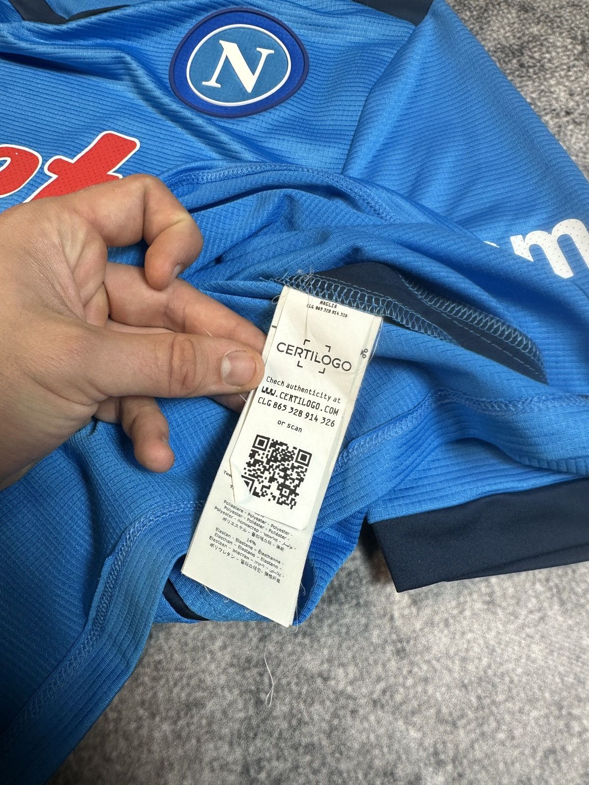 Emporio Armani Vintage EA7 Napoli Soccer Jersey Blokecore Style S Rare Size US S / EU 44-46 / 1 - 4 Thumbnail