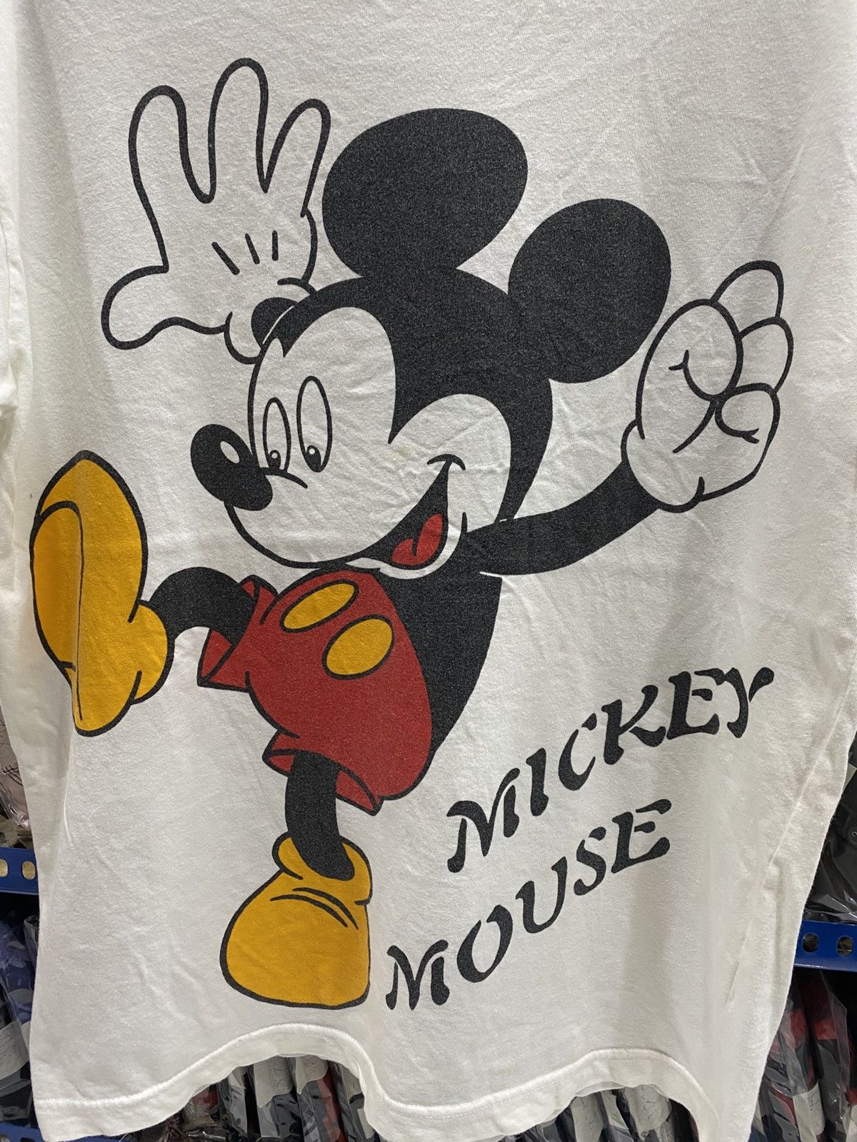 Disney VINTAGE MICKEY MOUSE MIRROR TSHIRT Size US L / EU 52-54 / 3 - 2 Thumbnail