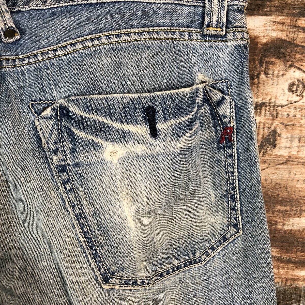 Replay Replay Blue Distressed Denim Pants #A2392 Size US 28 / EU 44 - 18 Thumbnail
