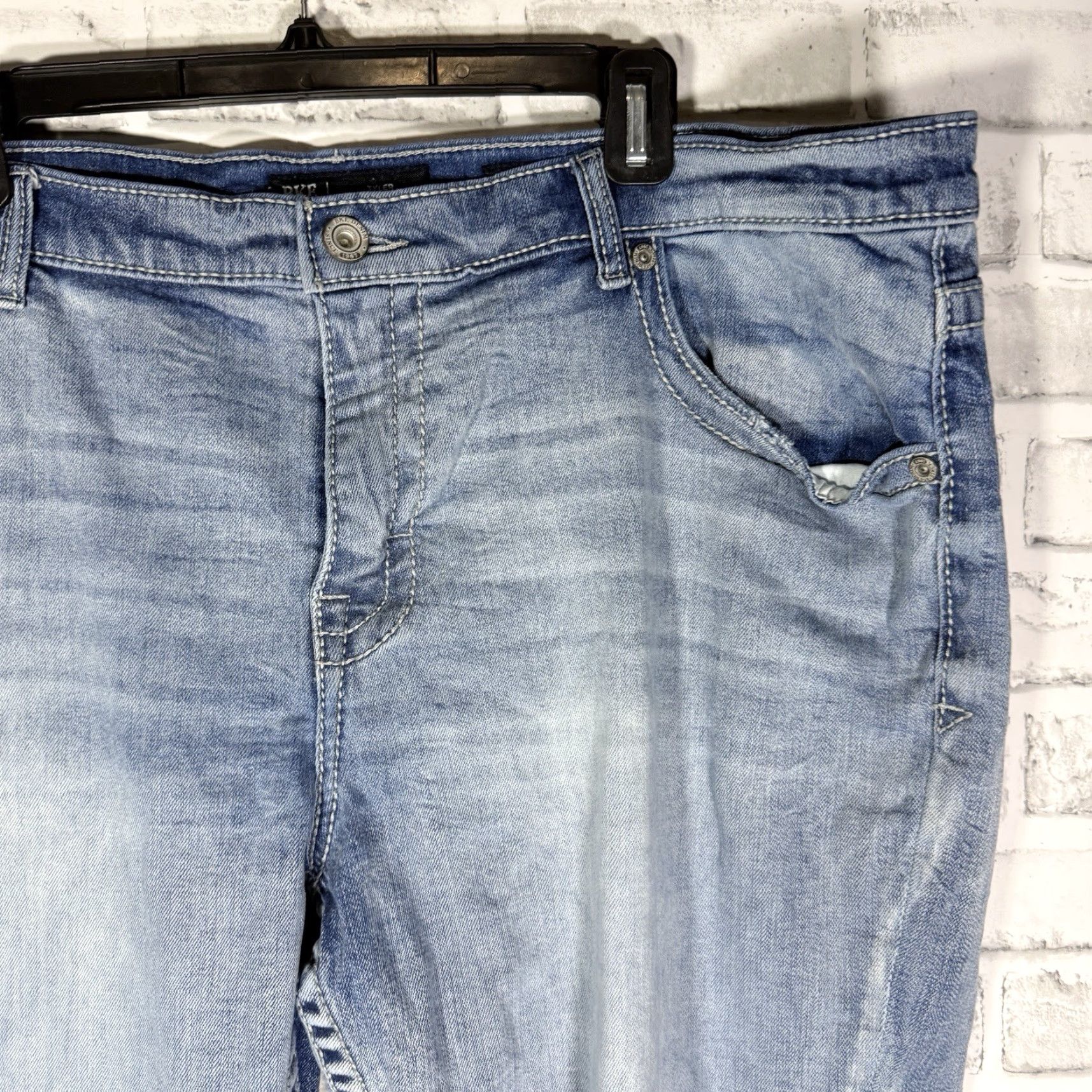 BKE BKE Henry Jeans Mens 34x30 Blue Cotton Straight Size US 34 / EU 50 - 2 Thumbnail