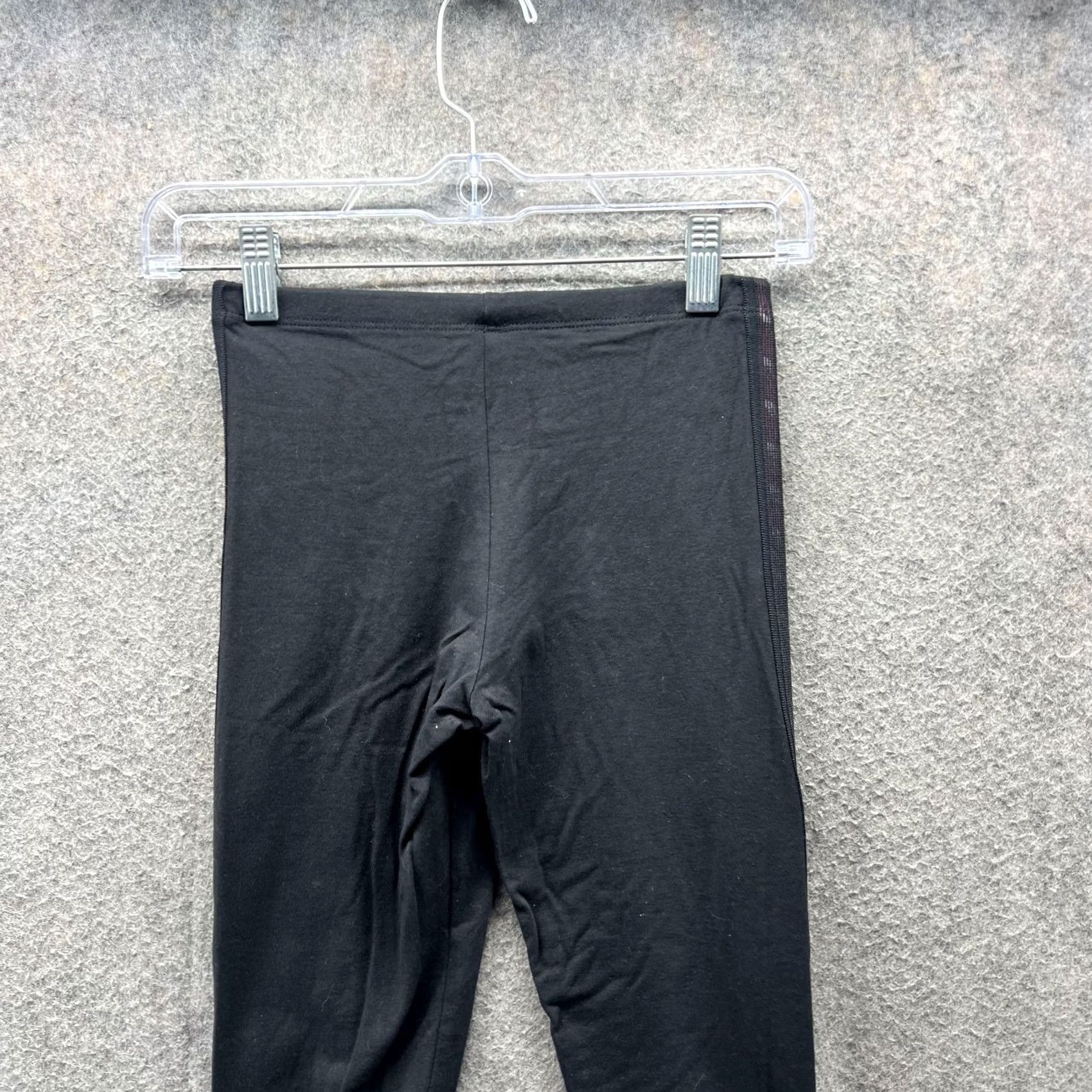 Adidas Adidas Leggings Womens Small Black Trefoil Side Stripe Originals Pants Size 28" / US 6 / IT 42 - 6 Thumbnail
