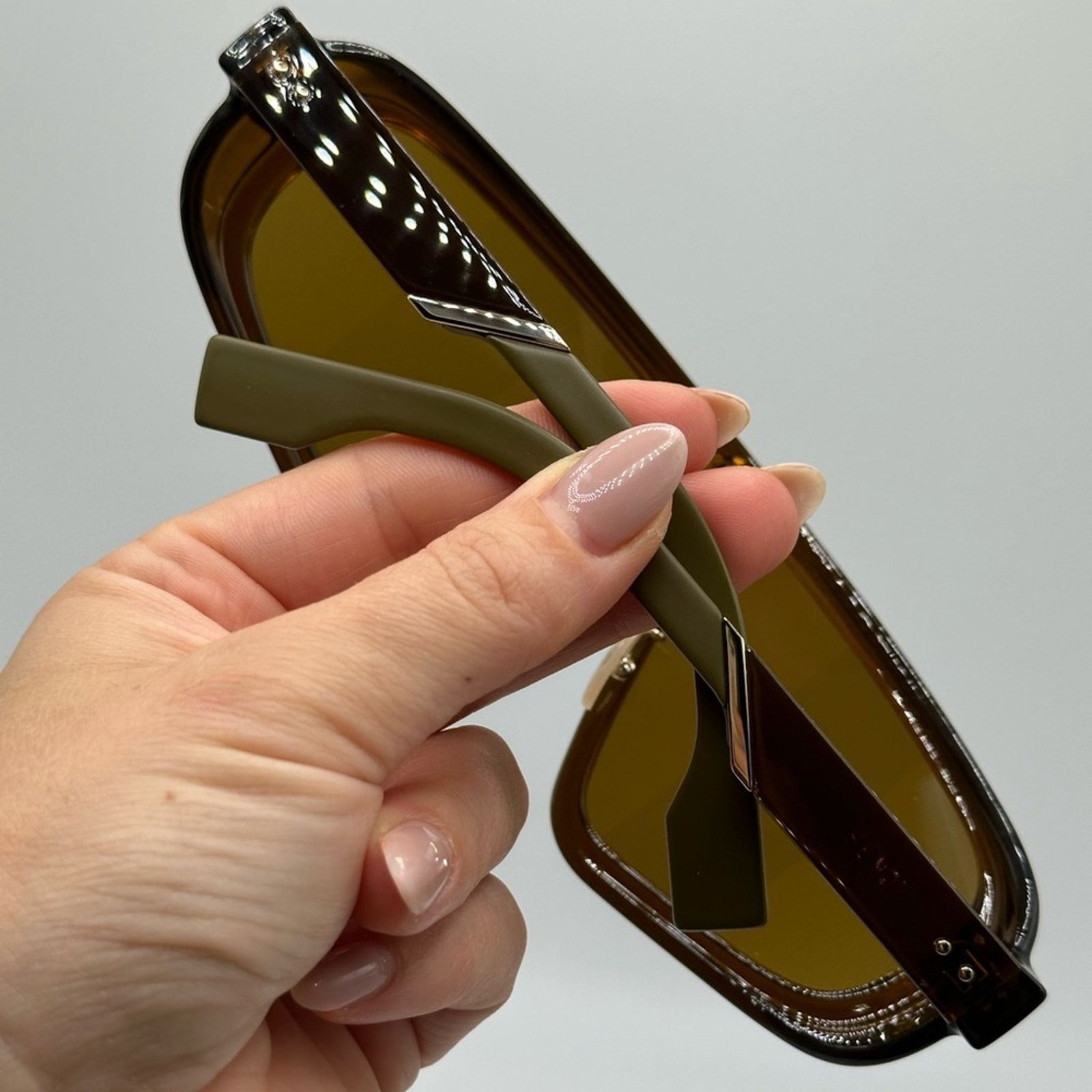 Fendi NEW FENDI FF M0084/S 09Q7Y Brown Unisex Shield Sunglasses Size ONE SIZE - 9 Thumbnail
