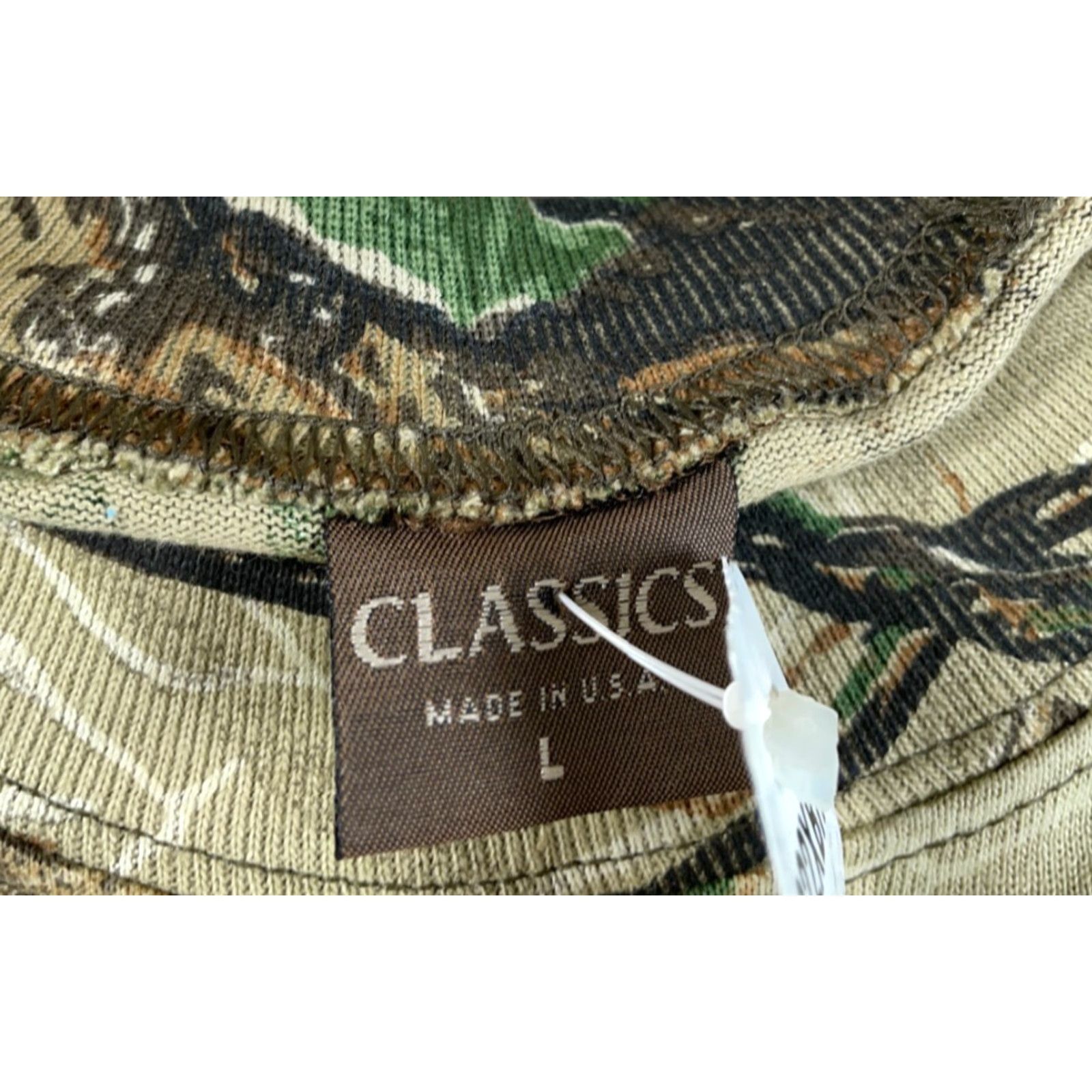 Realtree VINTAGE Realtree Camouflage T-Shirt Adult Large Green Camouflage Single Stitch Unworn Size US L / EU 52-54 / 3 - 3 Thumbnail