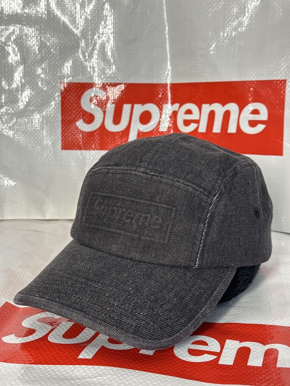 Supreme Embossed Denim Camp | Grailed