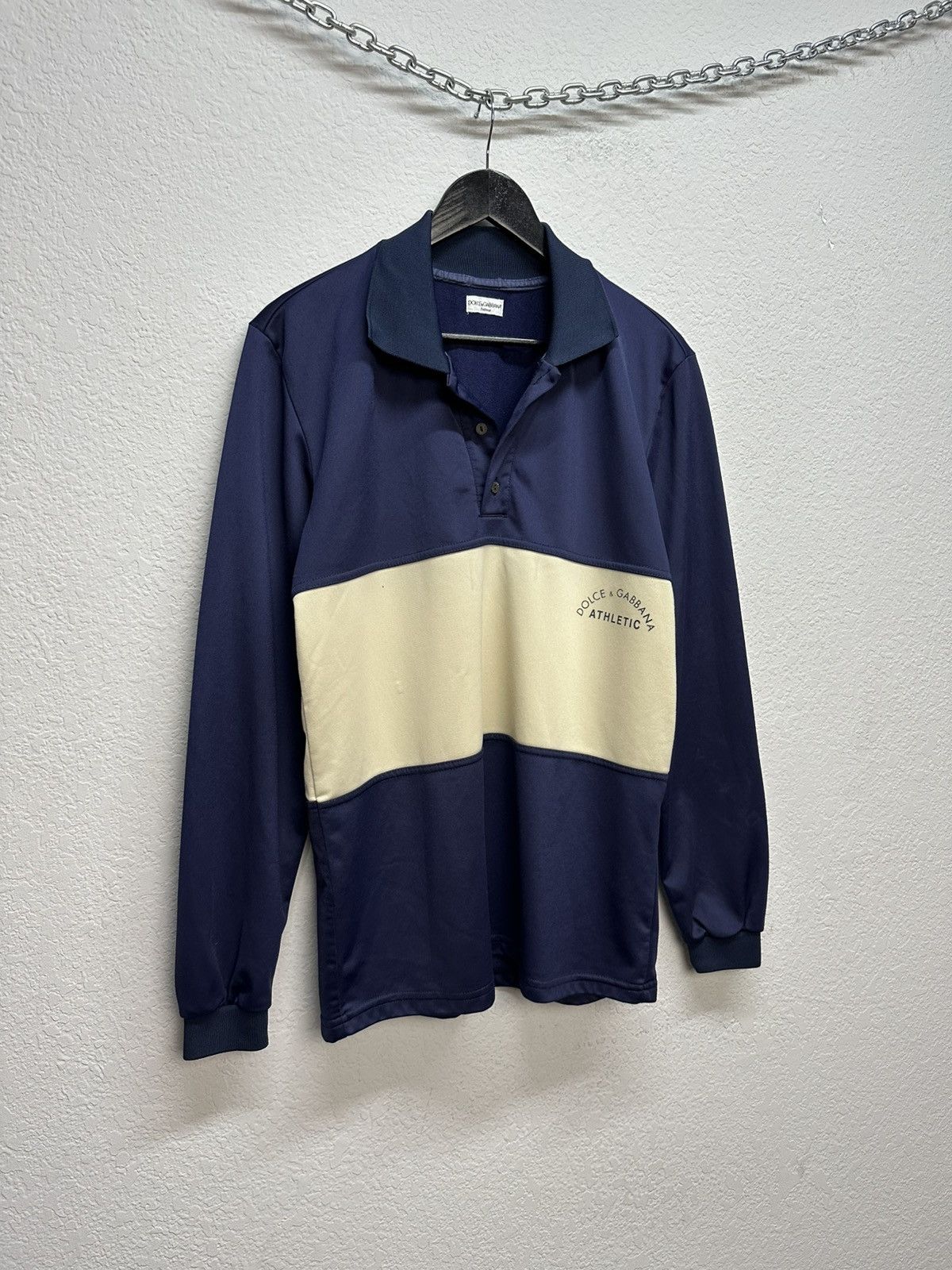 Dolce & Gabbana Vintage Dolce & Gabbana Rugby Polo Shirt Long Sleeve D&G Size US M / EU 48-50 / 2 - 5 Thumbnail