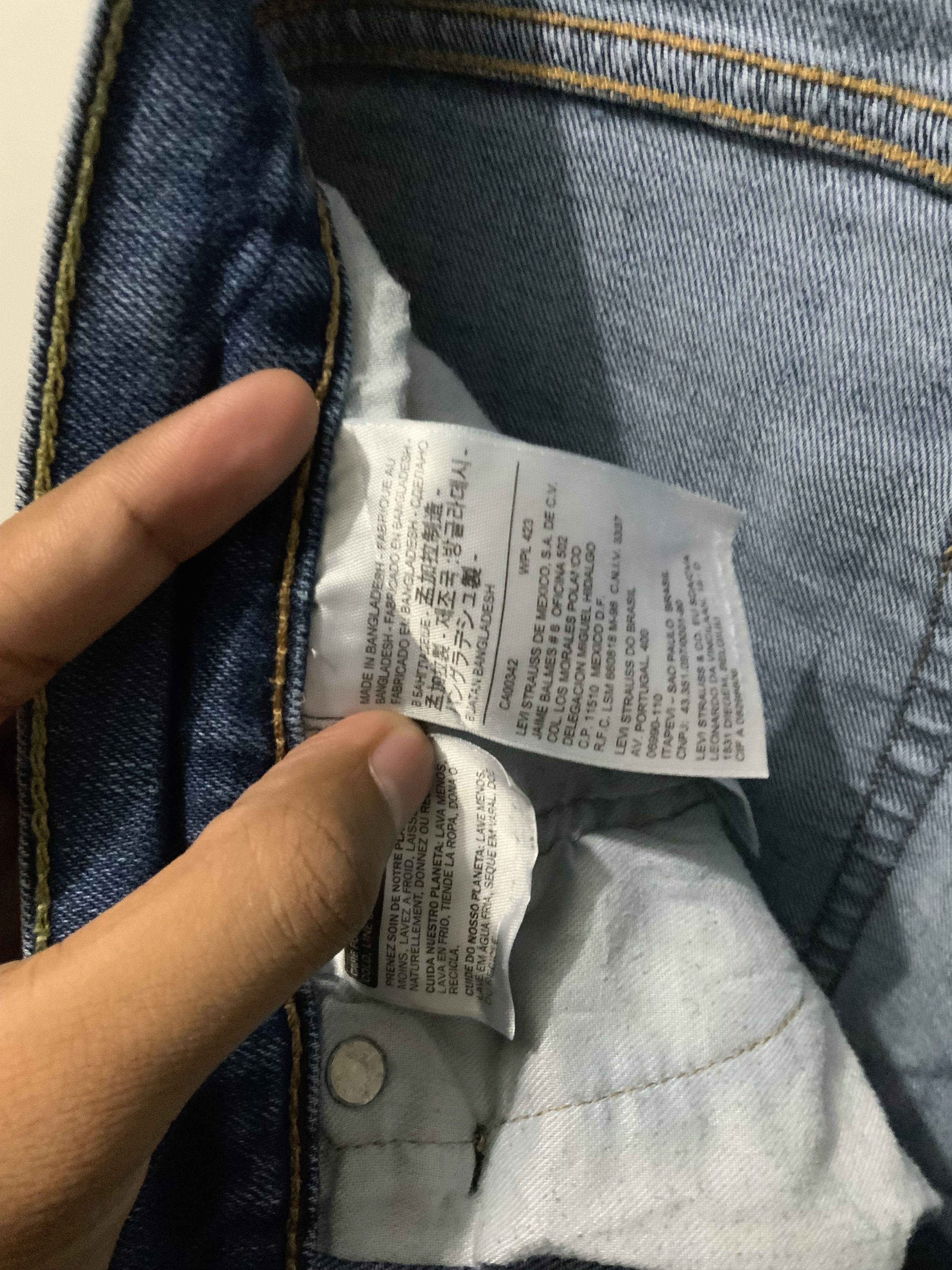 Levi's Levis 513 Acid Light Wash Jeans Size US 34 / EU 50 - 20 Thumbnail