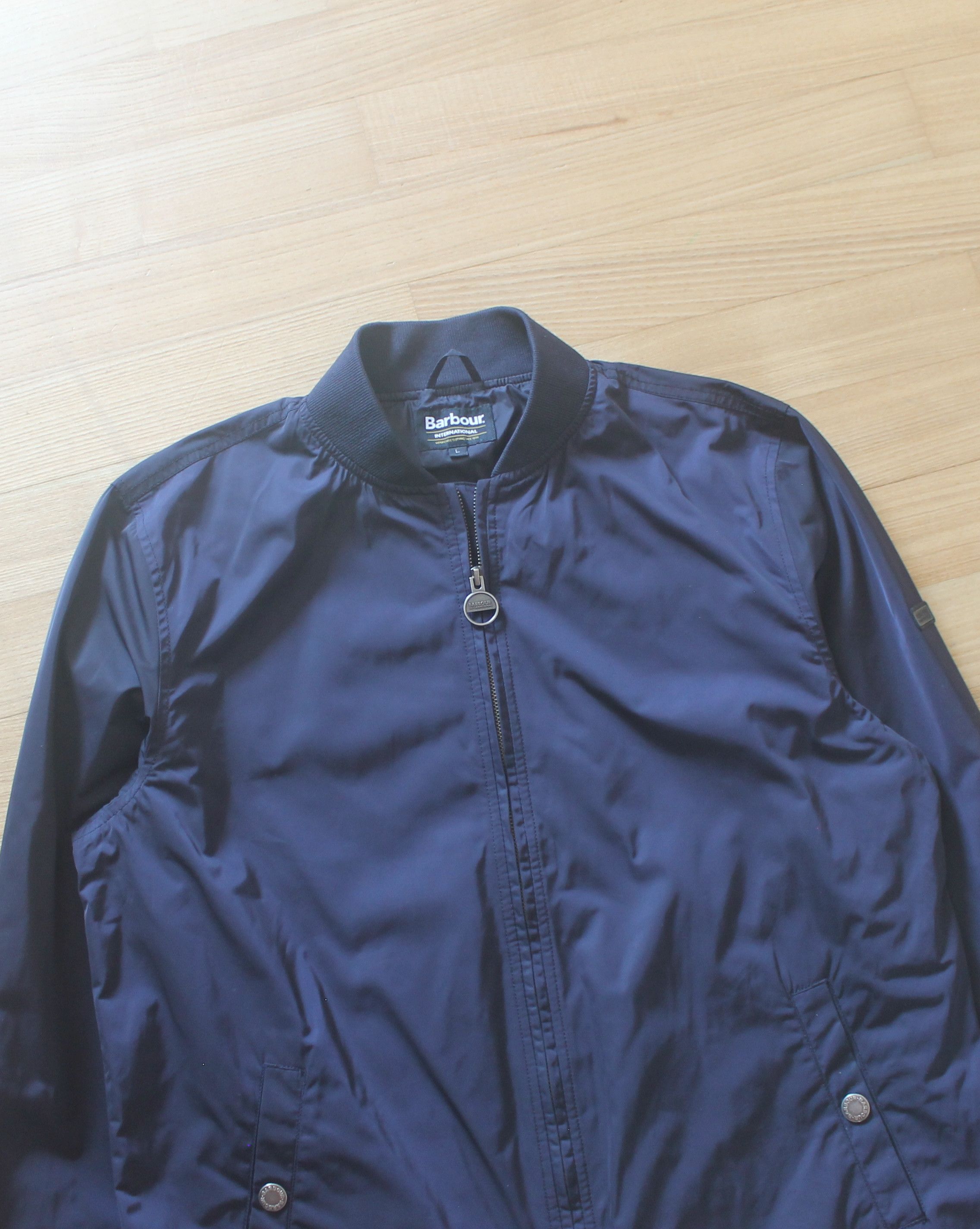 Barbour Barbour International Navy Bomber Jacket Size US L / EU 52-54 / 3 - 6 Thumbnail