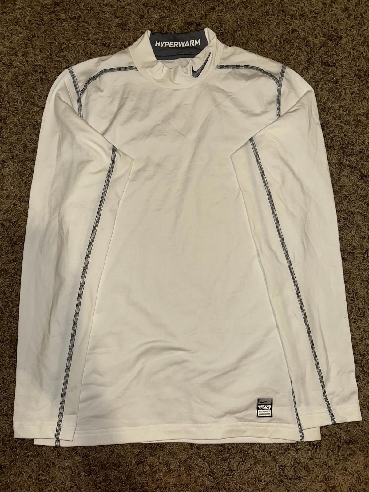 Nike Nike Pro Combat Hyperwarm Fitted Dri Fit Long Sleeve T-Shirt Size US S / EU 44-46 / 1 - 1 Thumbnail