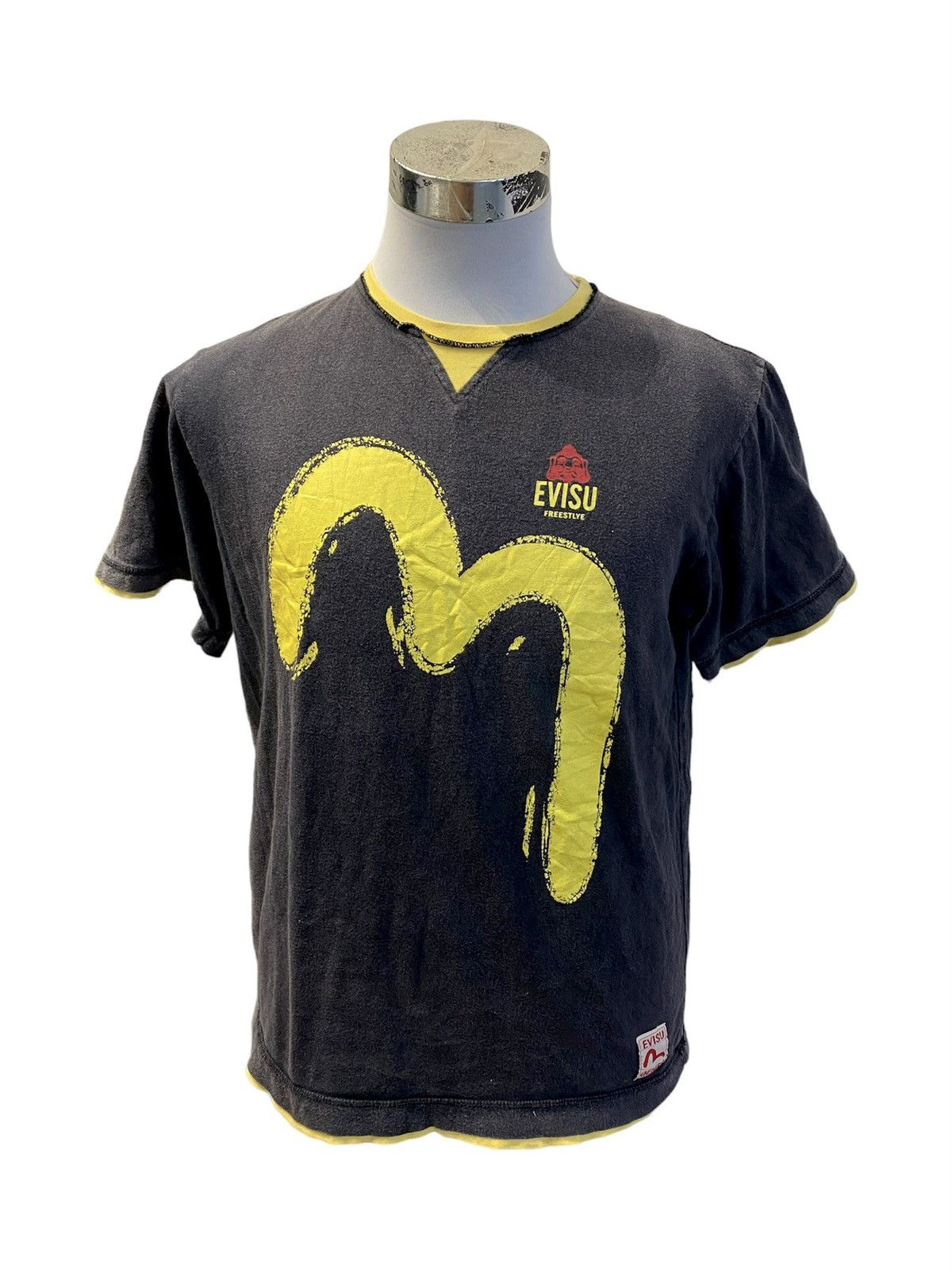 Evisu Vintage Evisu Font Logo Faded T-Shirt Size US M / EU 48-50 / 2 - 1 Thumbnail