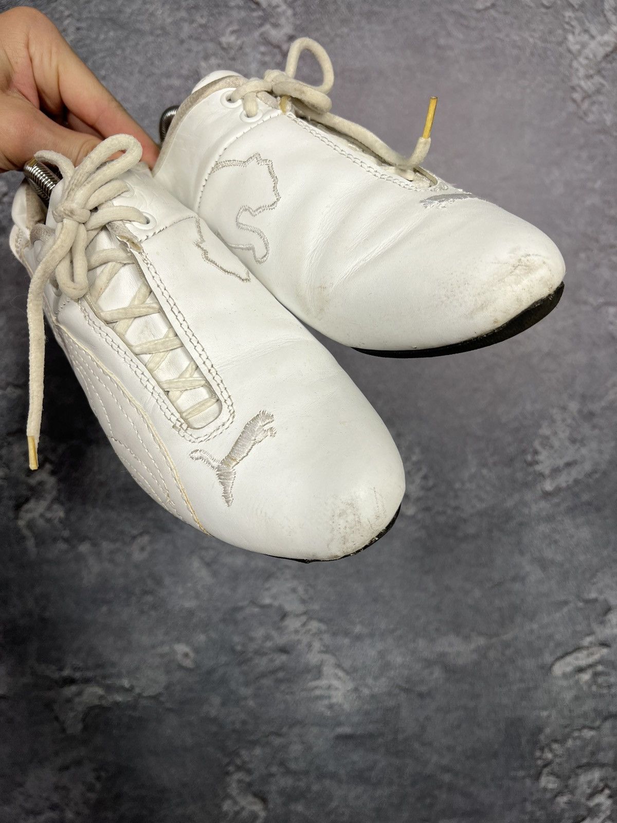 Puma Vintage Puma Ferrari Leather Low Top Sneakers Shoes Size US 9 / IT 39 - 9 Thumbnail