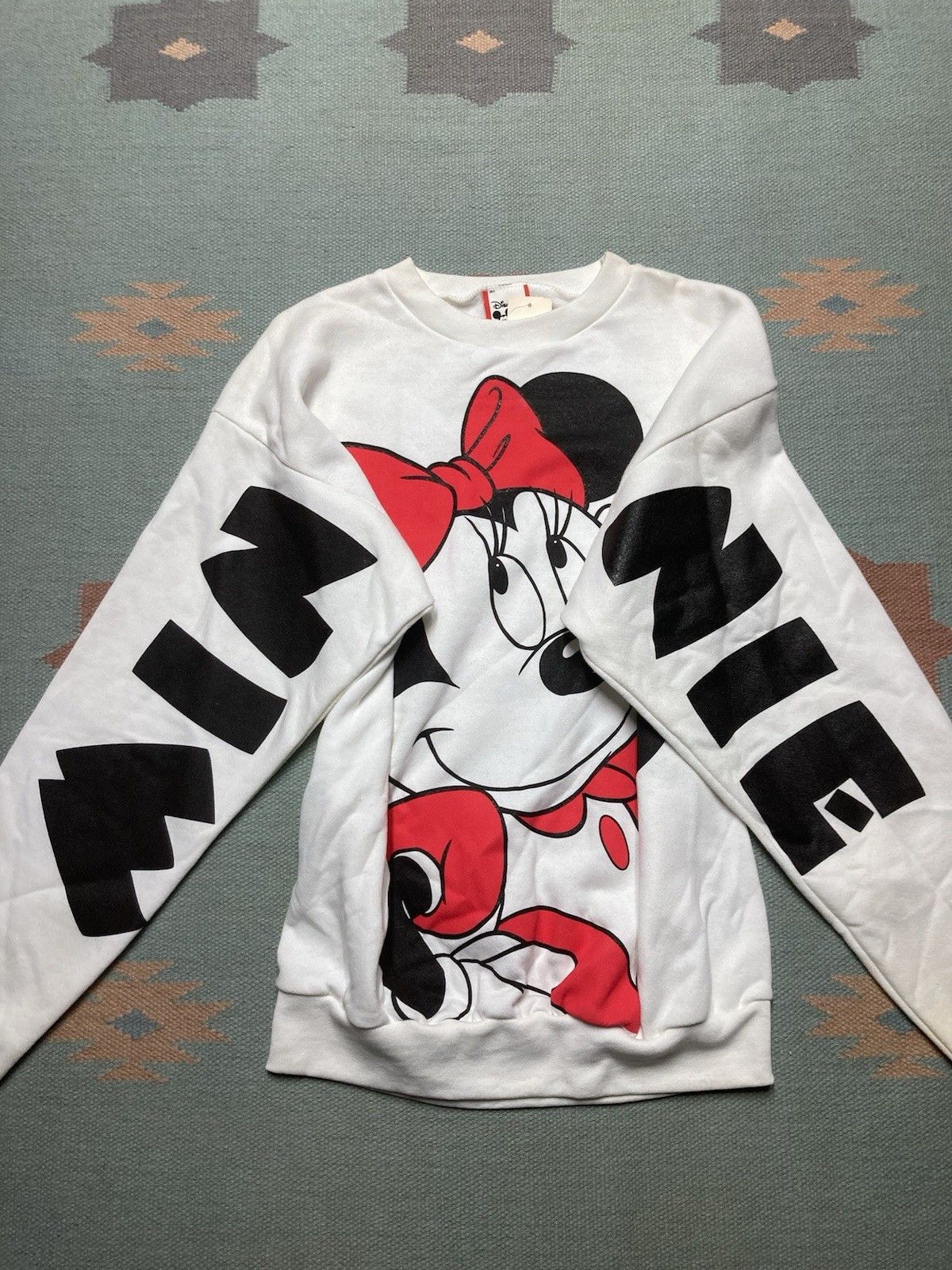 Disney × Vintage 90s sweatshirt Minnie Mouse spell out NWT DEADSTOCK large Size US L / EU 52-54 / 3 - 2 Thumbnail