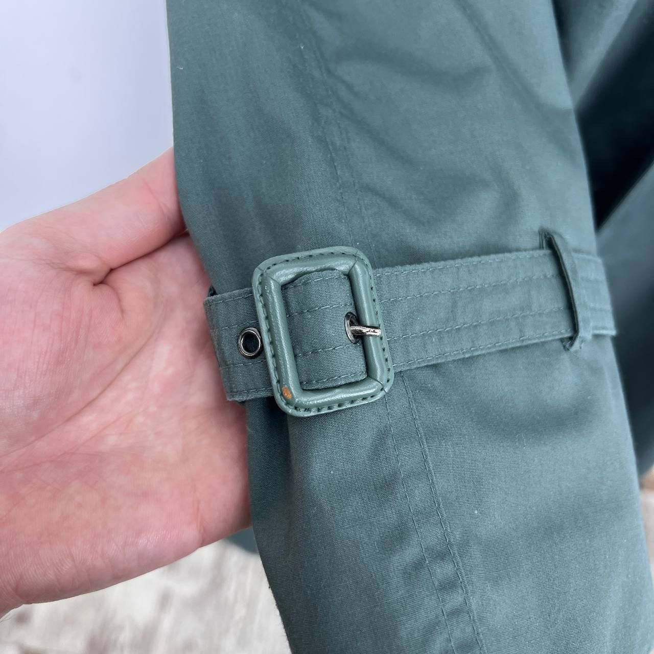 Yves Saint Laurent Vintage Yves Saint Laurent Green Doubl Breasted Trench Size US M / EU 48-50 / 2 - 12 Thumbnail