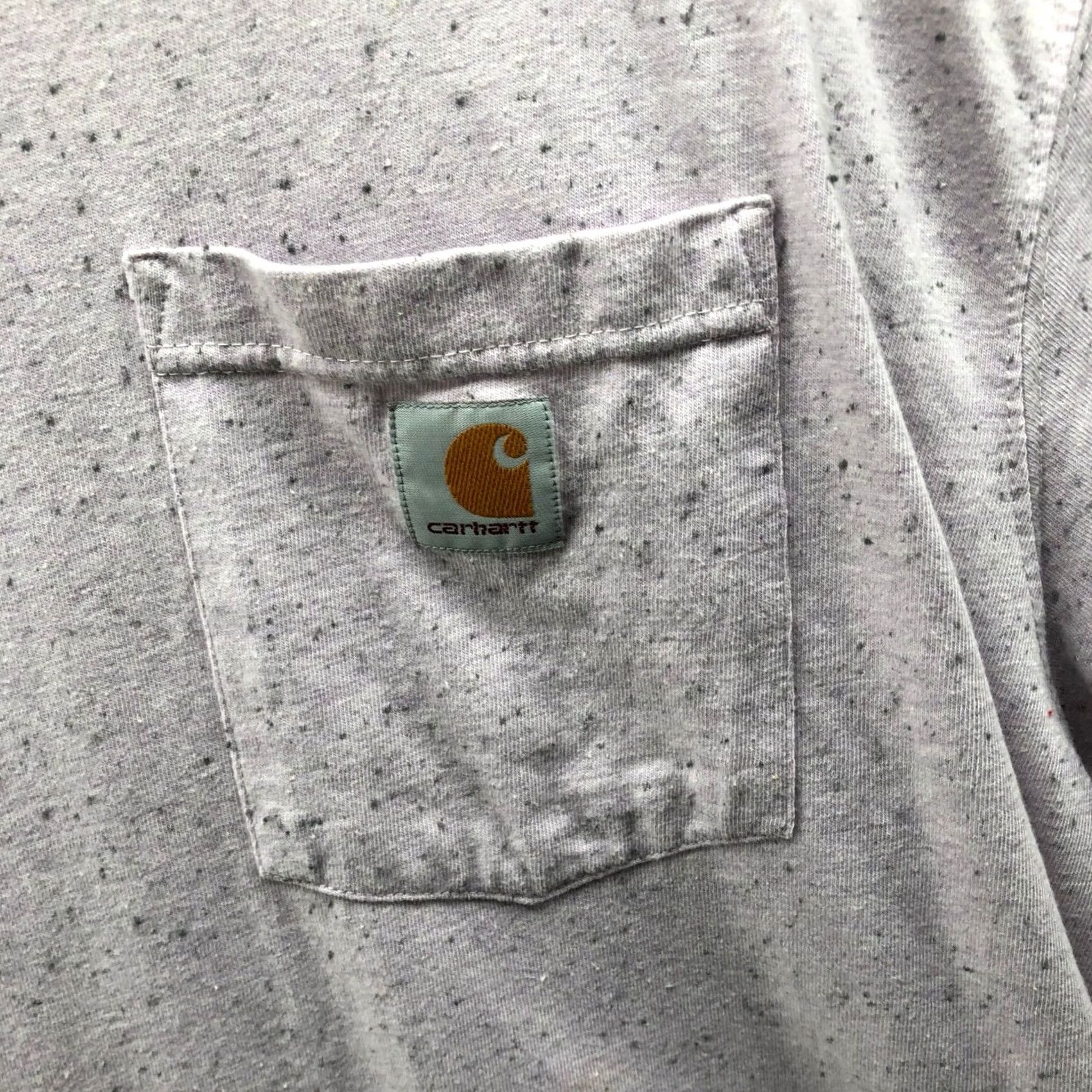 Carhartt Carhartt T-Shirt Mens XL Loose Fit Pocket Purple Speckled Heavyweight Crew Neck Short Sleeve Size US XL / EU 56 / 4 - 5 Thumbnail