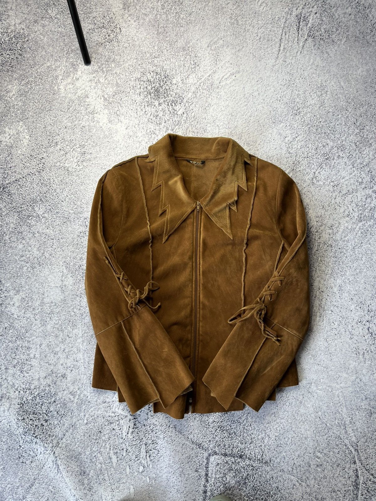 Japanese Brand Vintage Fringed Leather Suede Cowboy Western Jacket Size L / US 10 / IT 46 - 16 Thumbnail