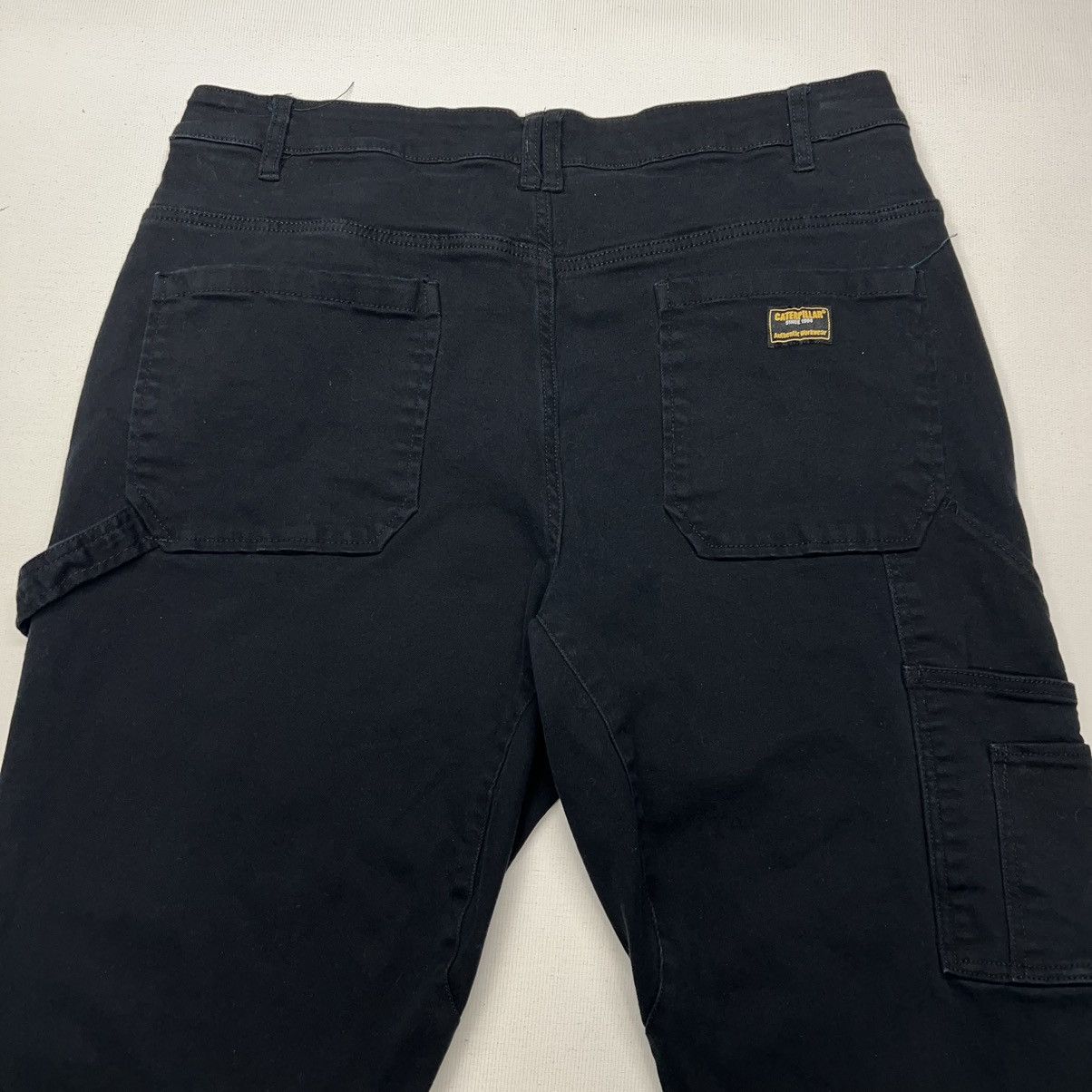 Caterpillar Cat Caterpillar Pants Black Carpenter Double Knee Workwear Size US 36 / EU 52 - 14 Thumbnail