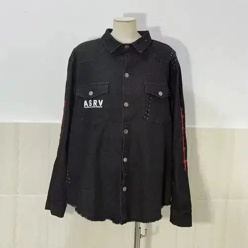Other Miyauchi x Reia Motorcycle Dark Wear Denim Jacket Size US L / EU 52-54 / 3 - 7 Thumbnail