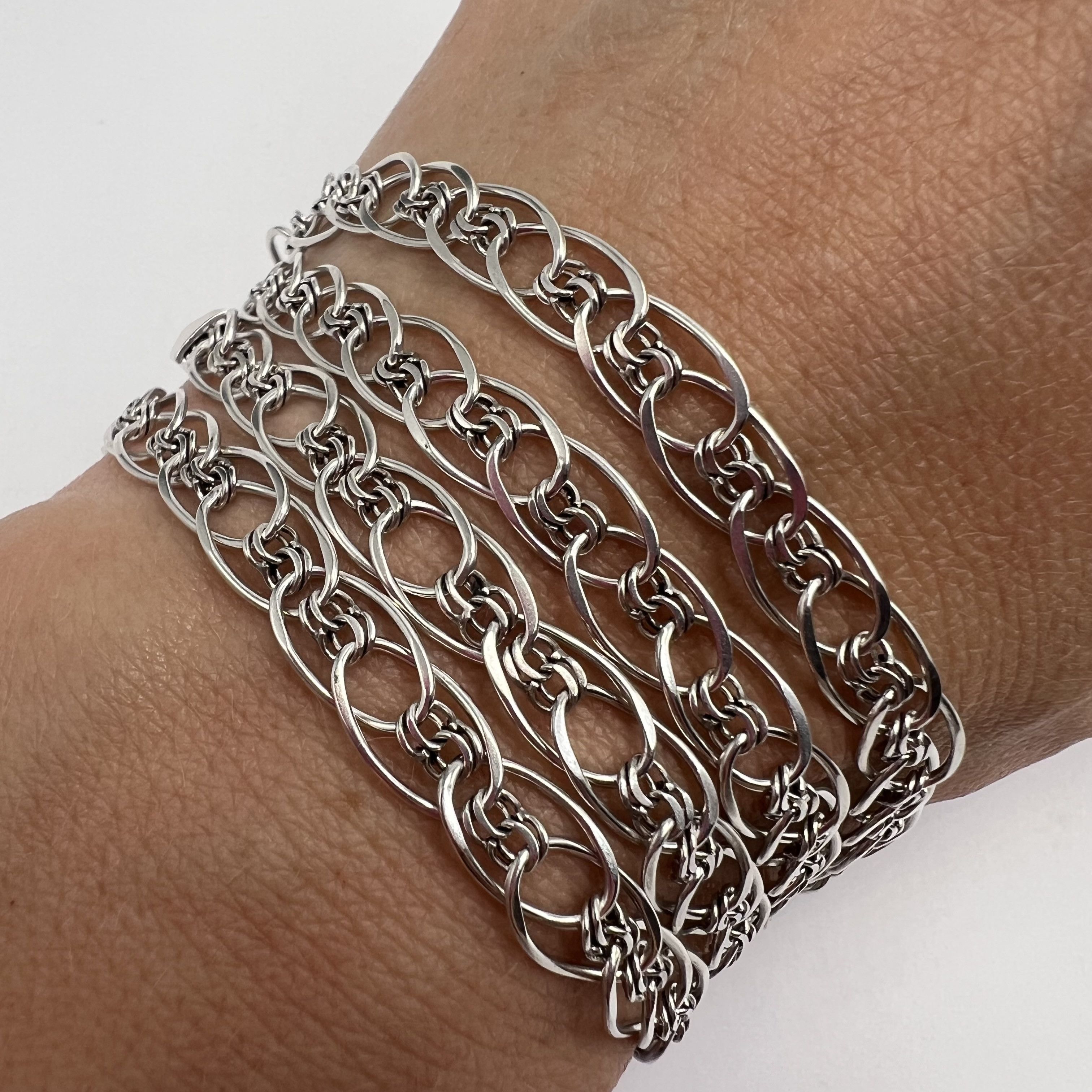 Vintage Vintage Necklace Chain Sterling Silver 925 Jewelry 14.44gr Size ONE SIZE - 3 Thumbnail