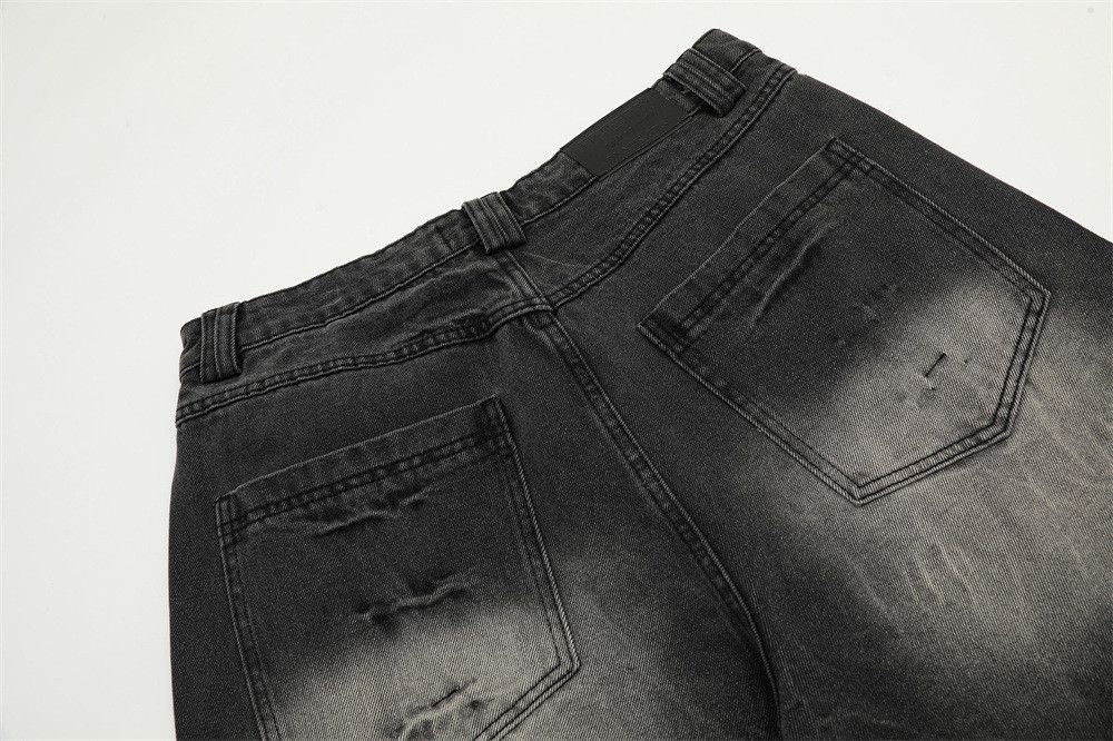 Japanese Brand × Vintage Washed loose hippie trend distressed wide-leg flared jeans Size US 32 / EU 48 - 4 Thumbnail