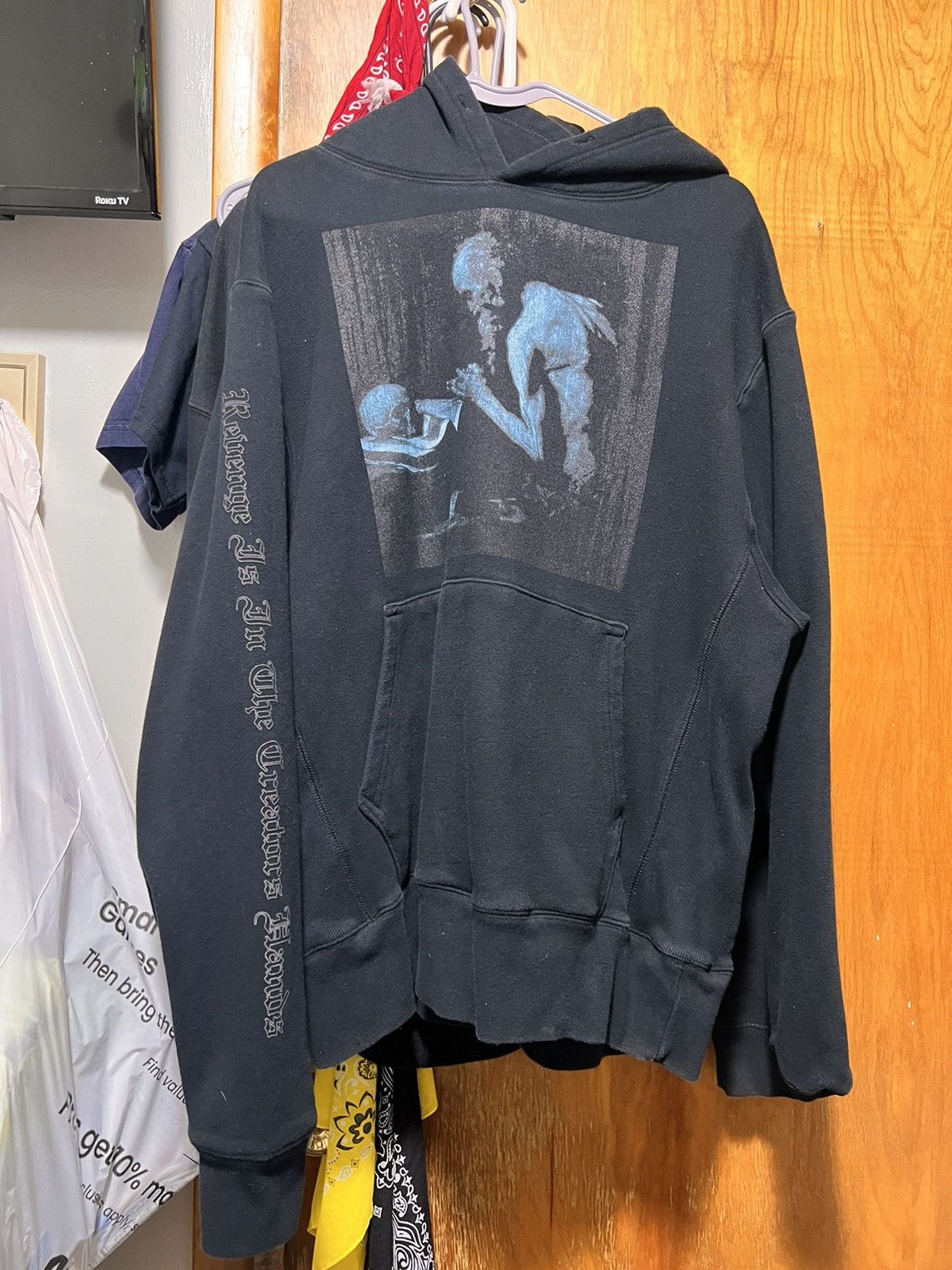image of Revenge Lucki Book Of Death Hoodie Size Medium Black, Men's