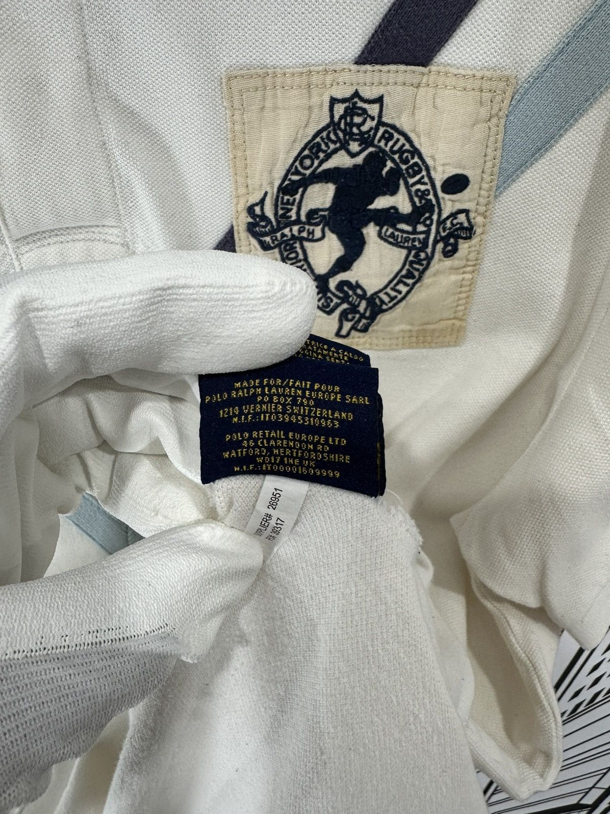 Rugby Ralph Lauren Rugby Ralph Lauren Kicker Crest Rugby Off-White XL Size US XL / EU 56 / 4 - 8 Thumbnail