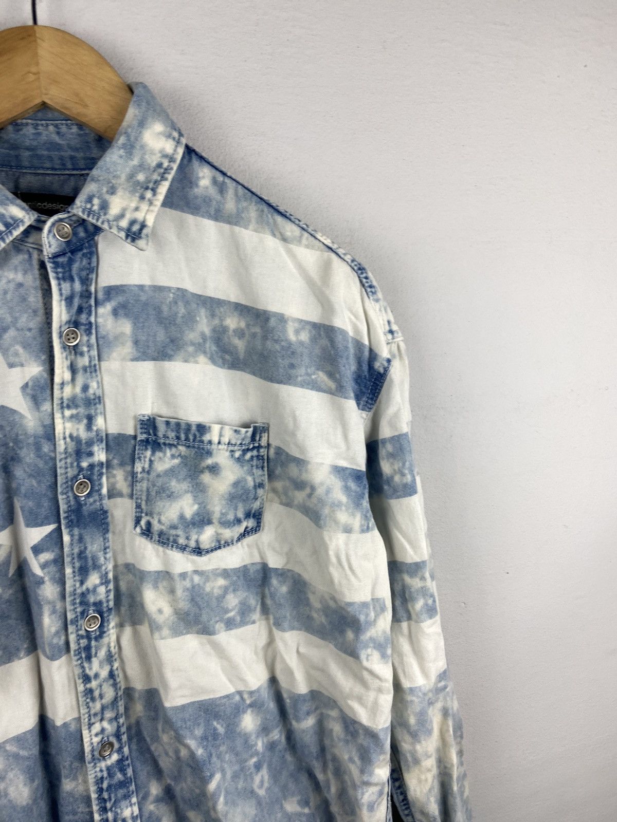 If Six Was Nine × Japanese Brand × semanticdesign Semantic Design Rockstar Acidwash Shirt Size US M / EU 48-50 / 2 - 4 Thumbnail
