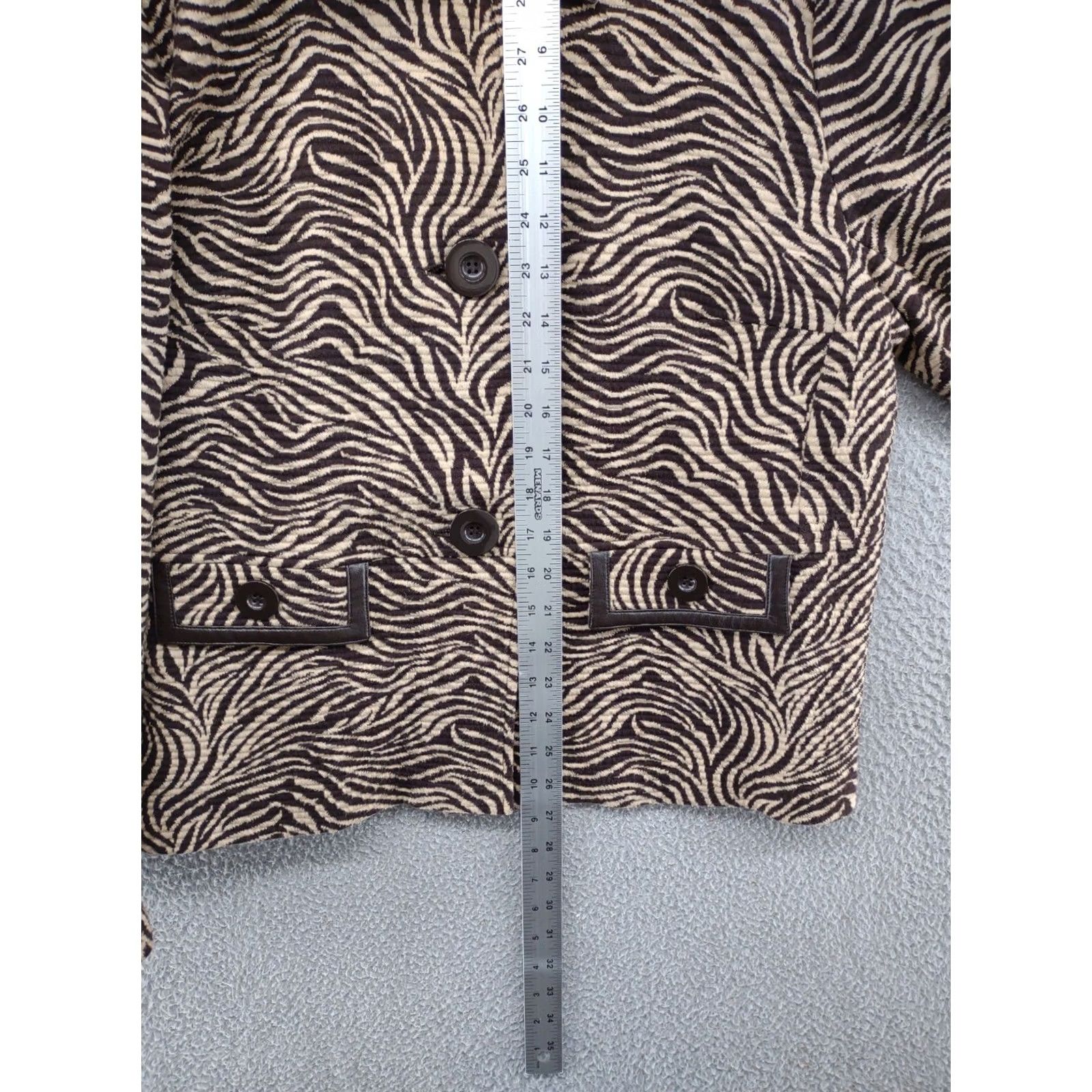 JM Collection JM Collection Button Up Blazer Jacket Animal Print Women's Size Large Multicolor Animals Blazer Womens L Size L / US 10 / IT 46 - 7 Thumbnail