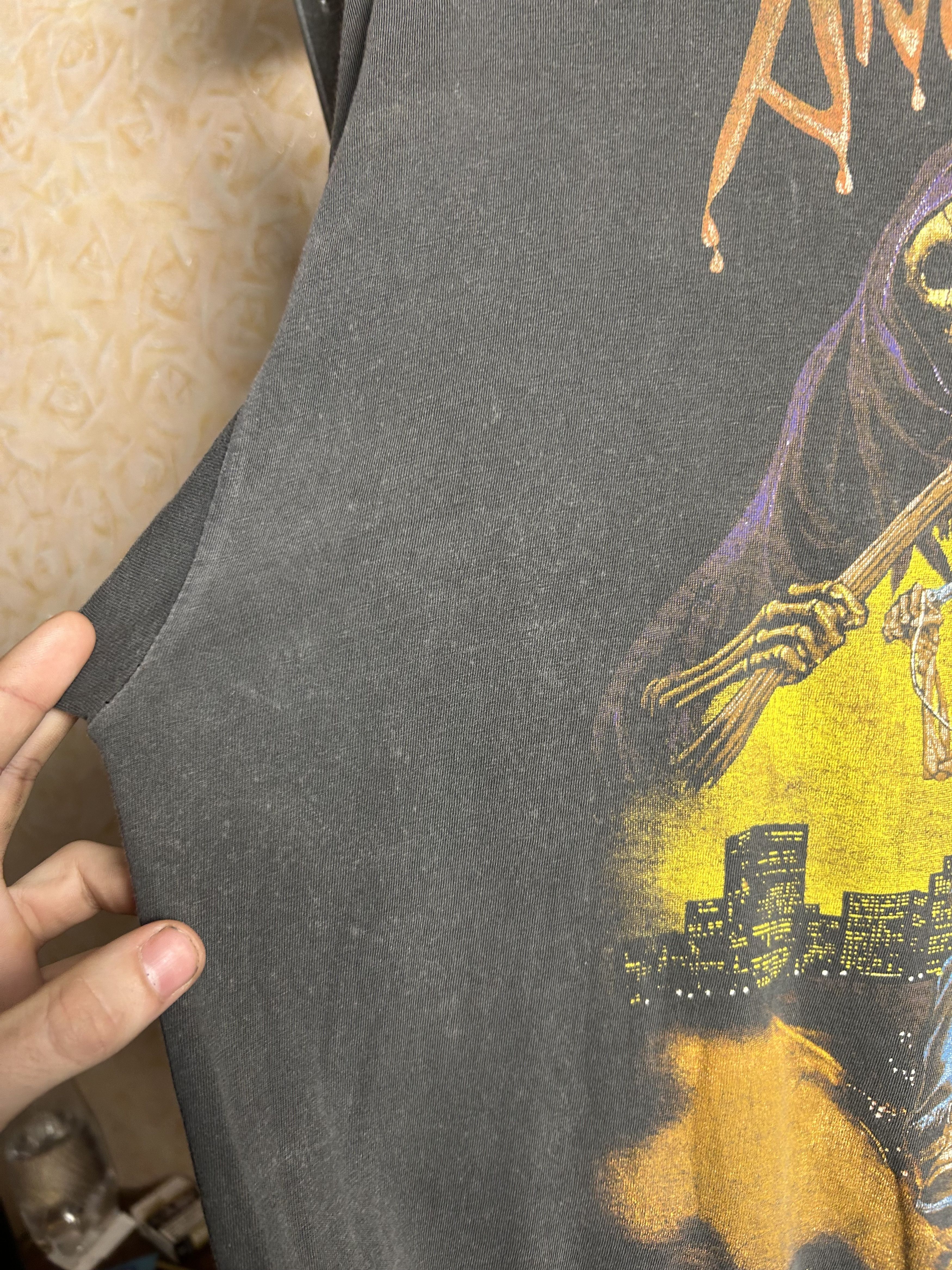 Vintage Vintage 90s Angel of Death Zip It London Graphic Art T-shirt Size US L / EU 52-54 / 3 - 9 Thumbnail