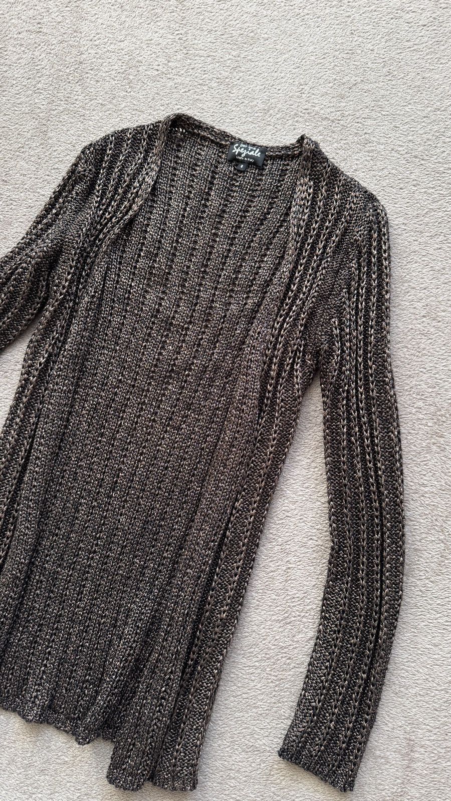 Le Grande Bleu (L.G.B.) Metallic Margiela Rick Owens Yohji LGB Vibe Mesh Cardigan Size M / US 6-8 / IT 42-44 - 2 Thumbnail