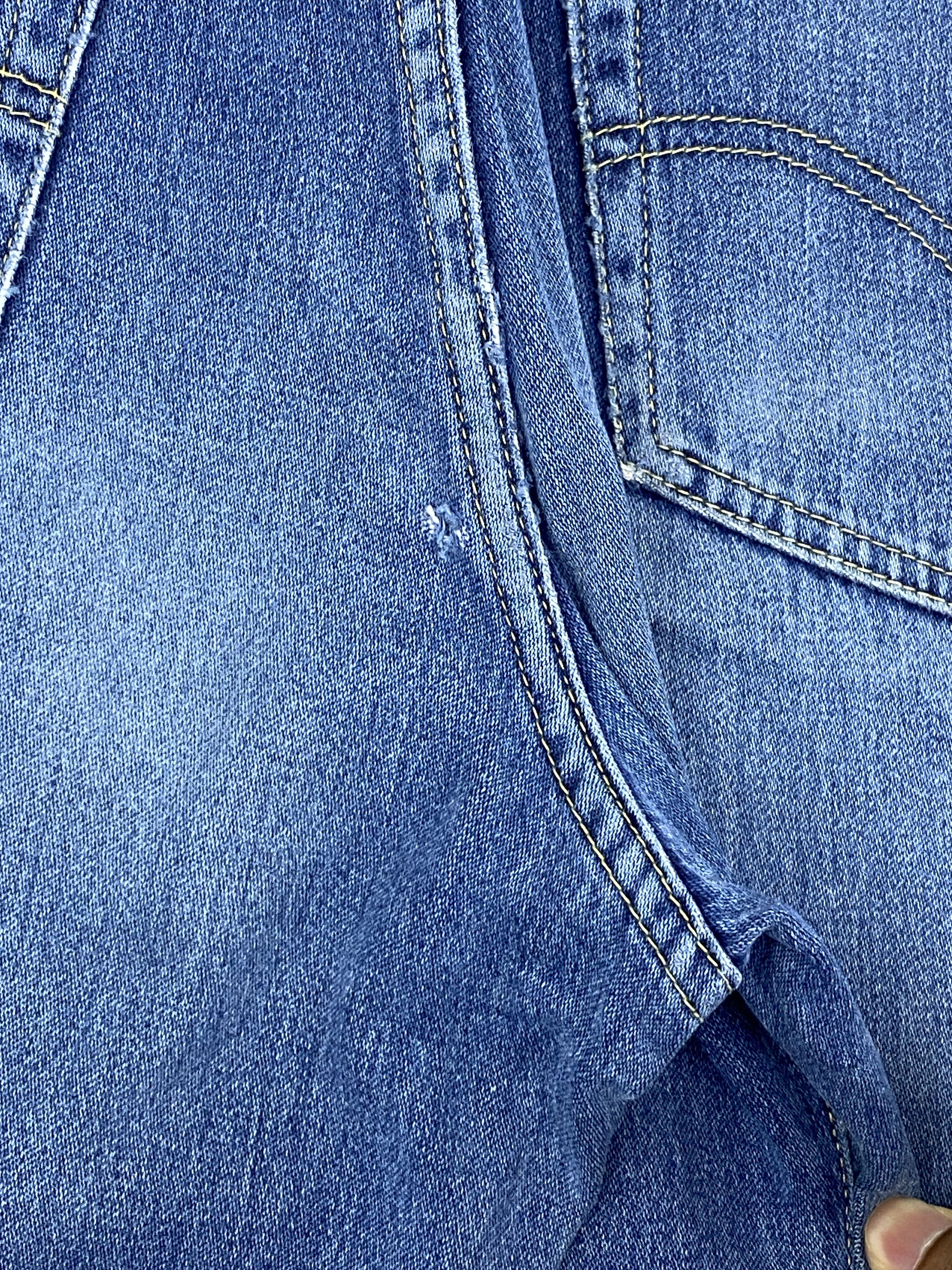 Japanese Brand Vintage Blueway Distressed Faded Blue Jeans DP2746 Size US 28 / EU 44 - 16 Thumbnail