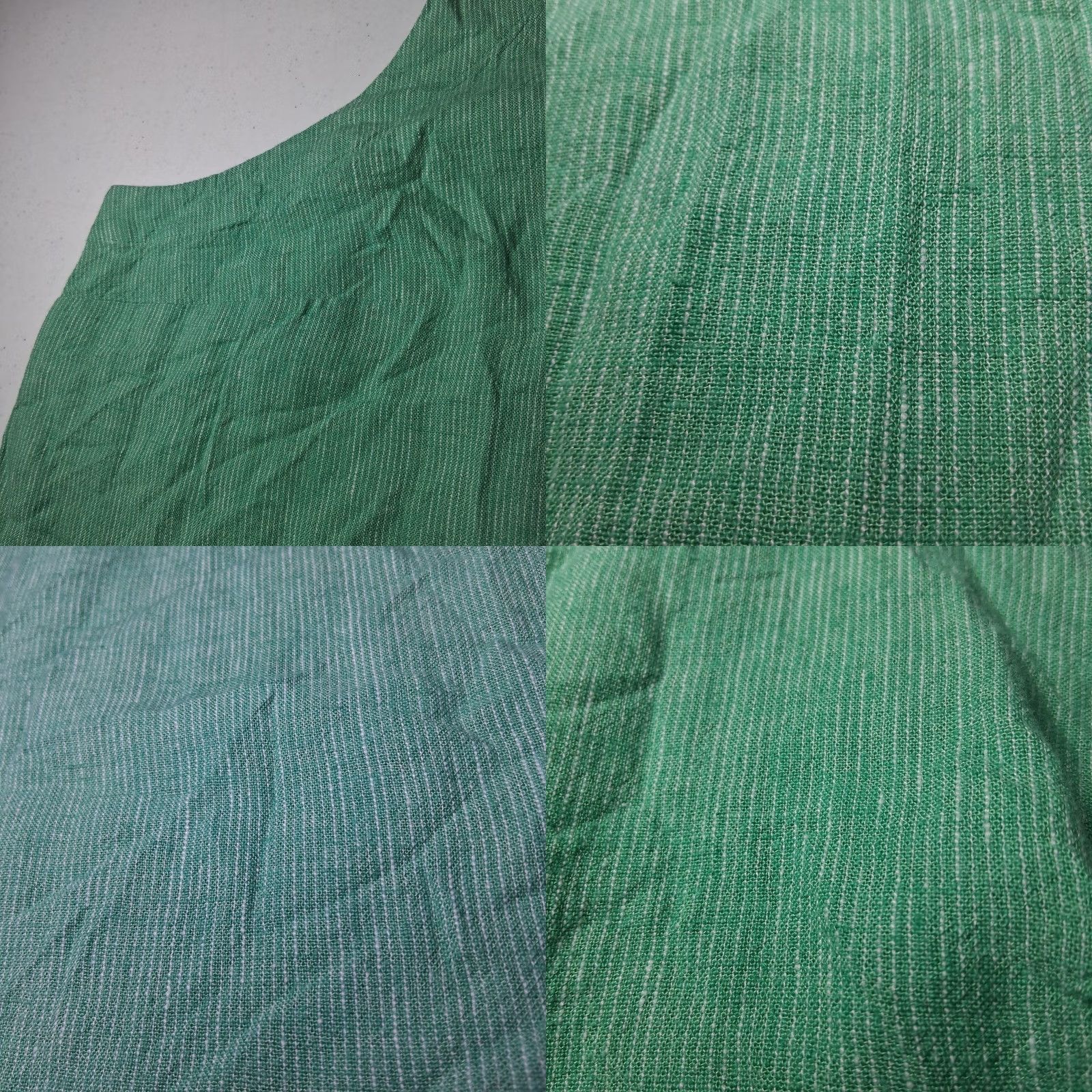 Vintage A New Day Tank Top Plus Size 3X Green Stripe Linen Rayon Lagenlook Tank Women XS-XL? Size XXL / US 16-18 / IT 52-54 - 9 Thumbnail