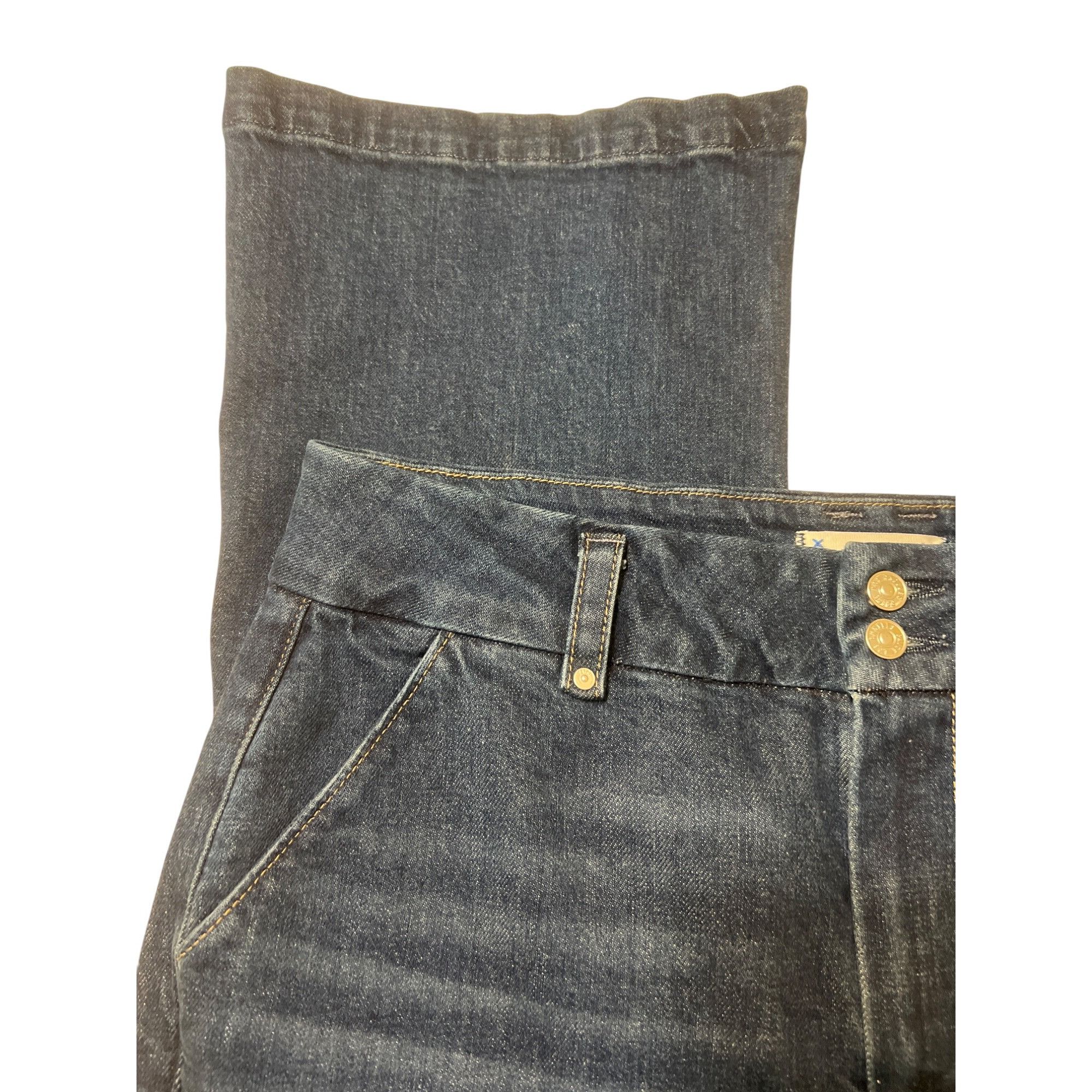 Paige Paige Dion Cargo Pocket Denim Blue Jeans Relaxed Fit Flare L Size 32" / US 10 / IT 46 - 2 Thumbnail