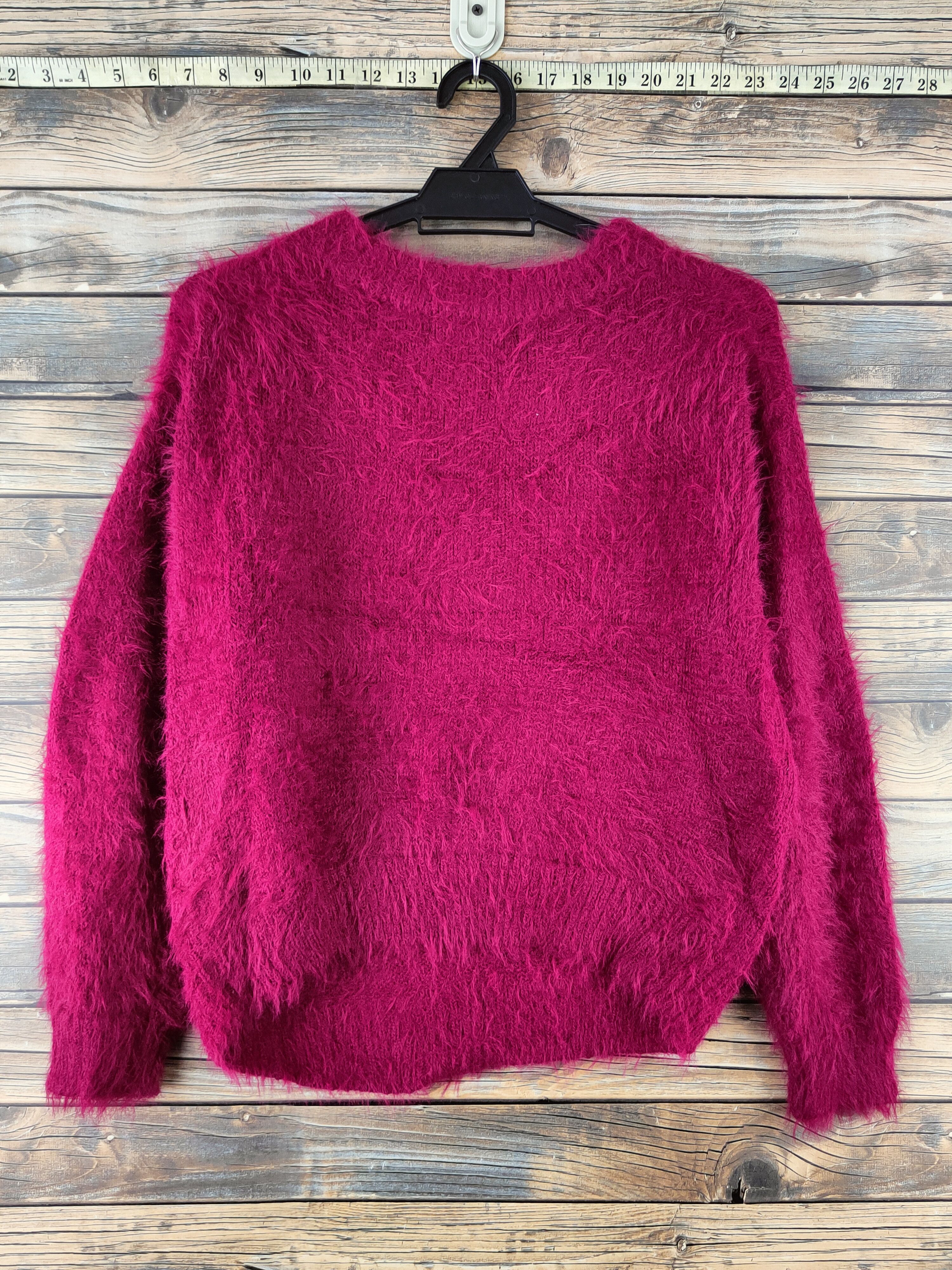 LOWRYS FARM DL Lowry's Farm Purple Fur Mohair shaggy Knitwear #46-923 Size M / US 6-8 / IT 42-44 - 10 Thumbnail