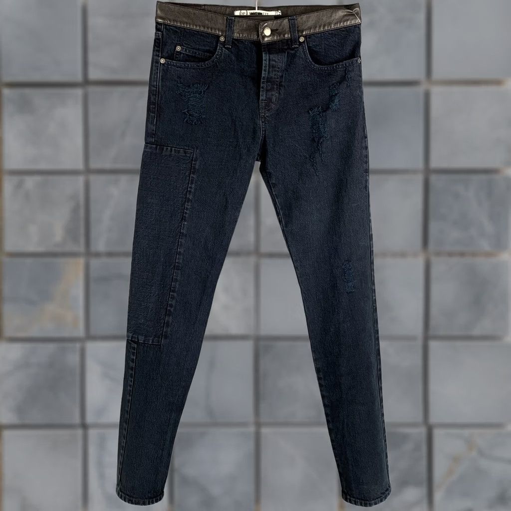 McQ Alexander McQueen MCQ by ALEXANDER MCQUEEN Size 32 Navy Distressed Cotton Jeans Men Size US 32 / EU 48 - 1 Thumbnail