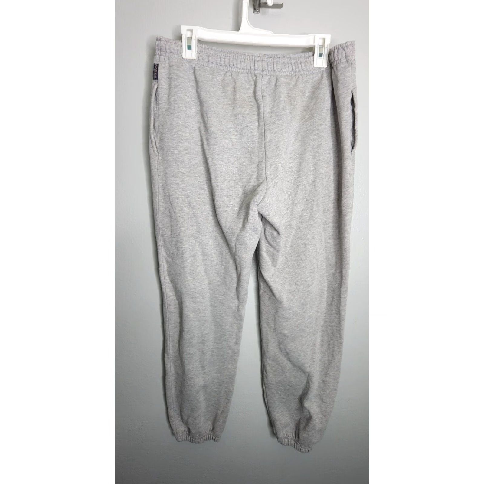 Jansport Vermont Catamounts Sweatpants Jansport Mens M UVM Sweatpants Gray 90s Logo Sports State Pockets Elastic Waist Gym & Training Men Size US 31 - 2 Thumbnail