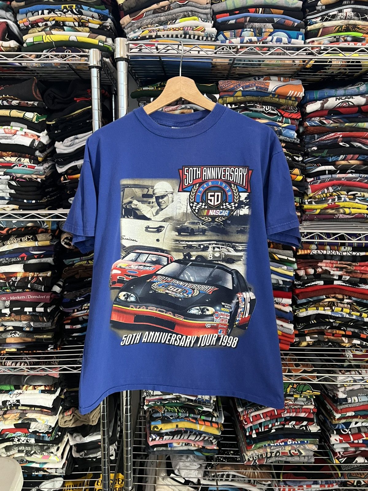 NASCAR 1998 50th Anniversary Tour Winston Cup Racing Tee Size US L / EU 52-54 / 3 - 1 Thumbnail
