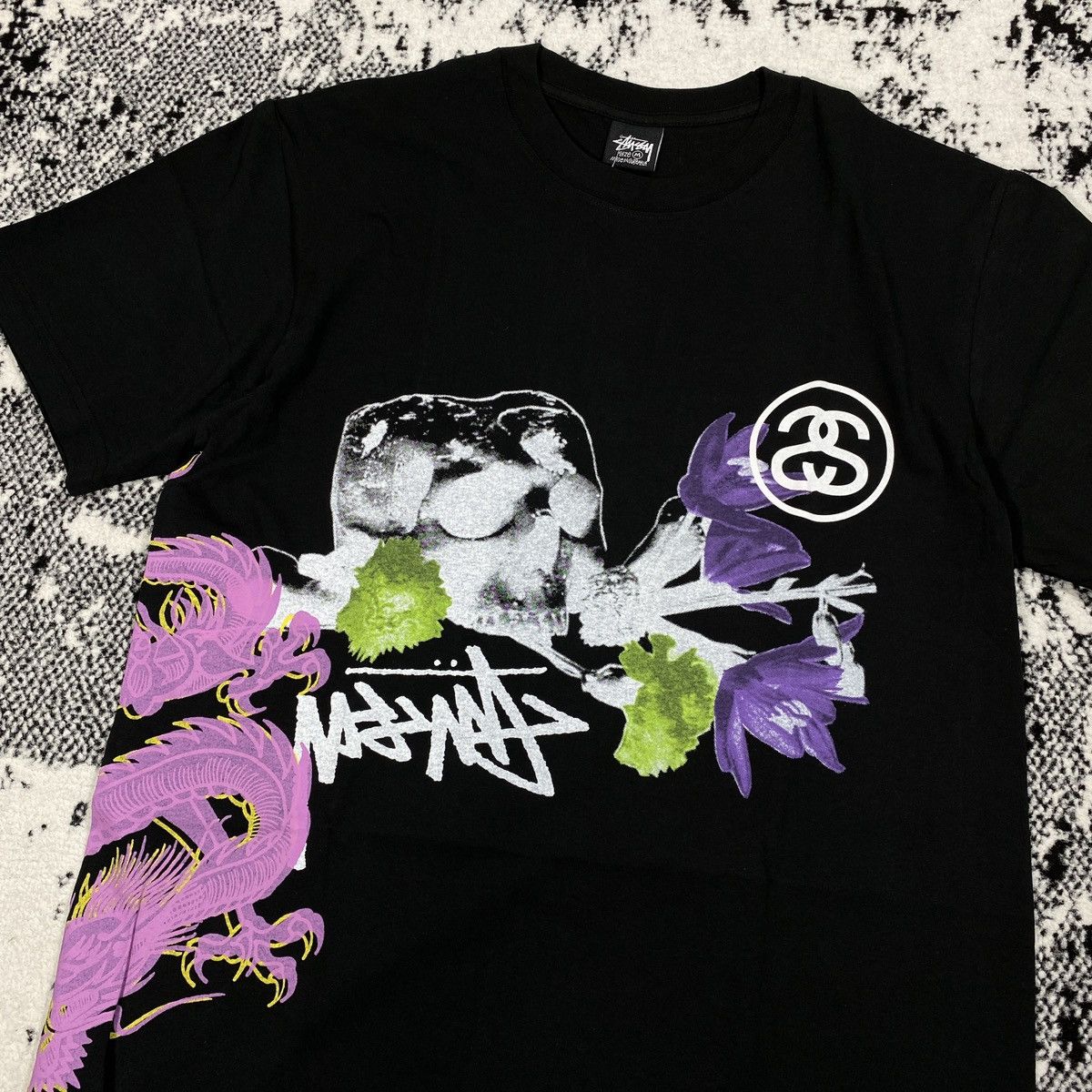 Stussy STUSSY STRIKE PIGMINET DYED TEE IN BLACK Size US L / EU 52-54 / 3 - 4 Thumbnail
