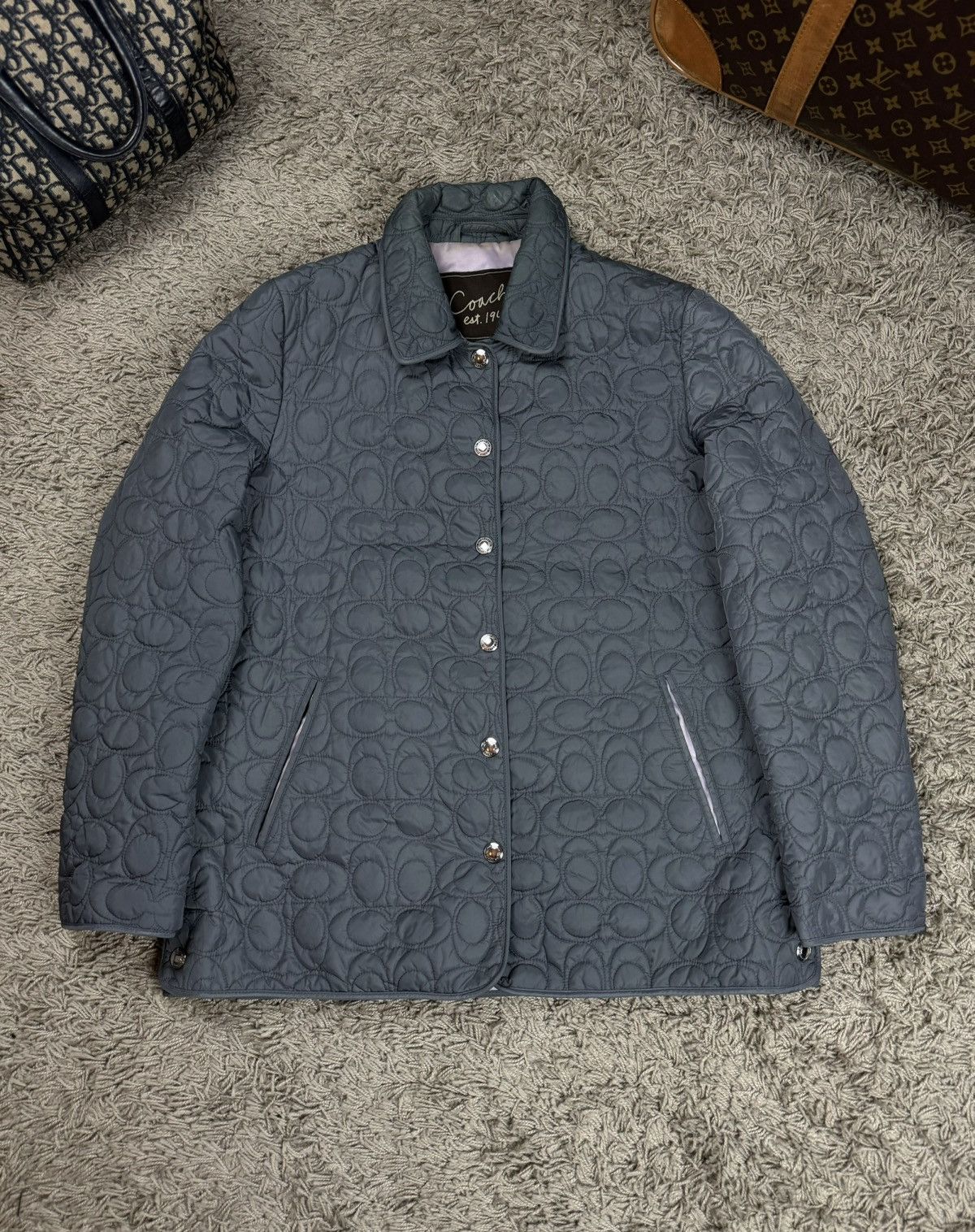 Coach Jacket coat Coach Paris France style original luxury item Size L / US 10 / IT 46 - 1 Thumbnail