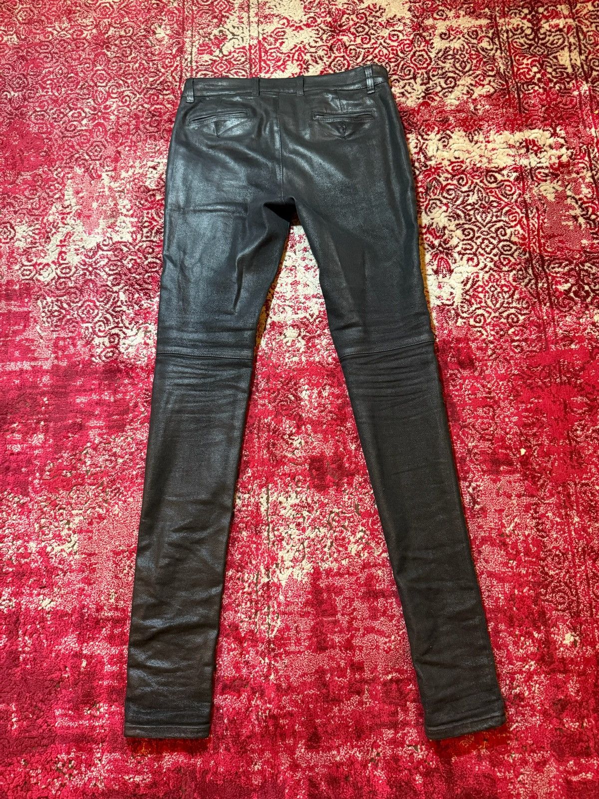 Balmain Waxed Balmian Biker jeans Size US 29 - 4 Thumbnail