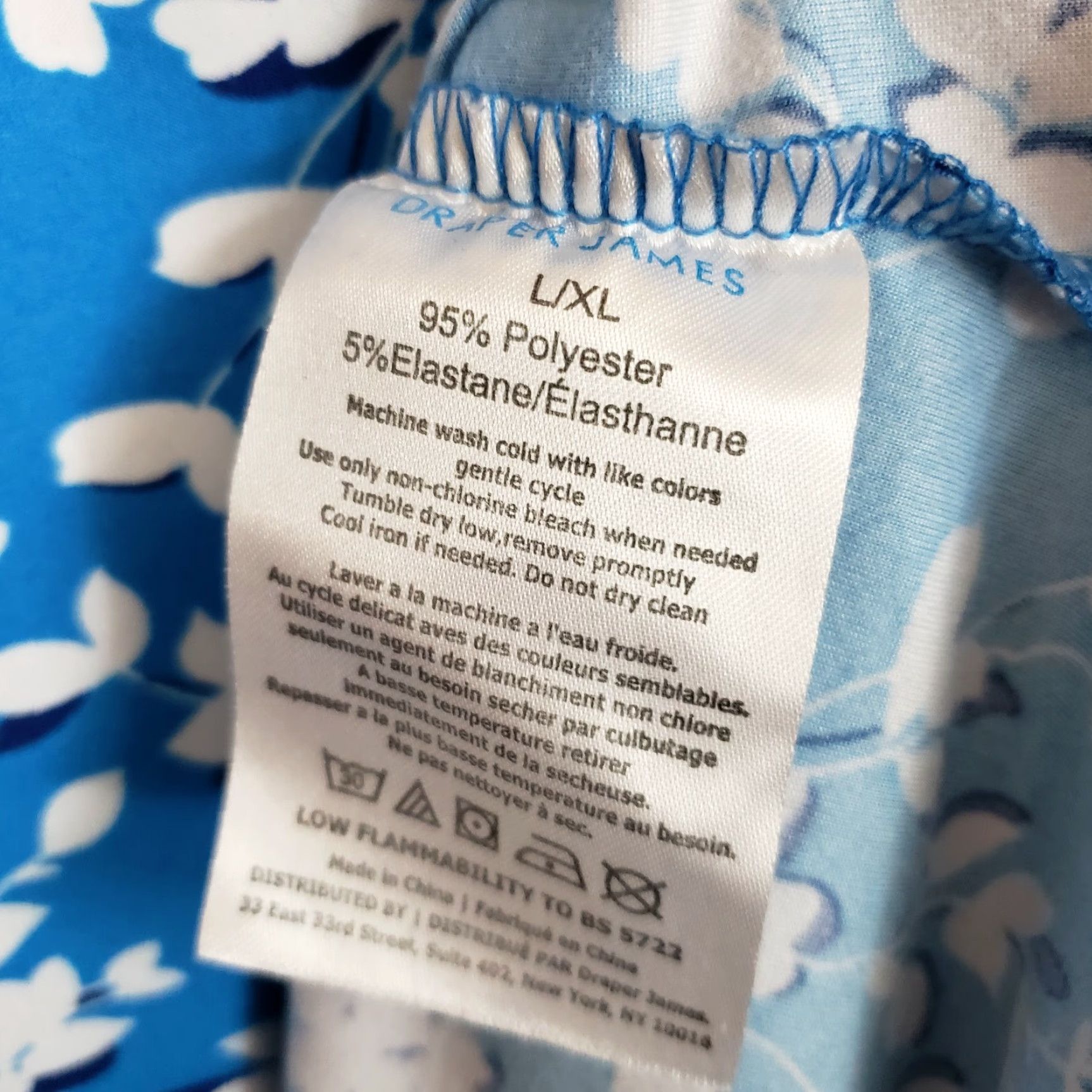 Vintage Draper James Dress Women's Sleeveless Ruffle Nightie Blue Shadow Floral L/XL Casual Lightweight Scoop Neck Pullover Size ONE SIZE - 6 Thumbnail