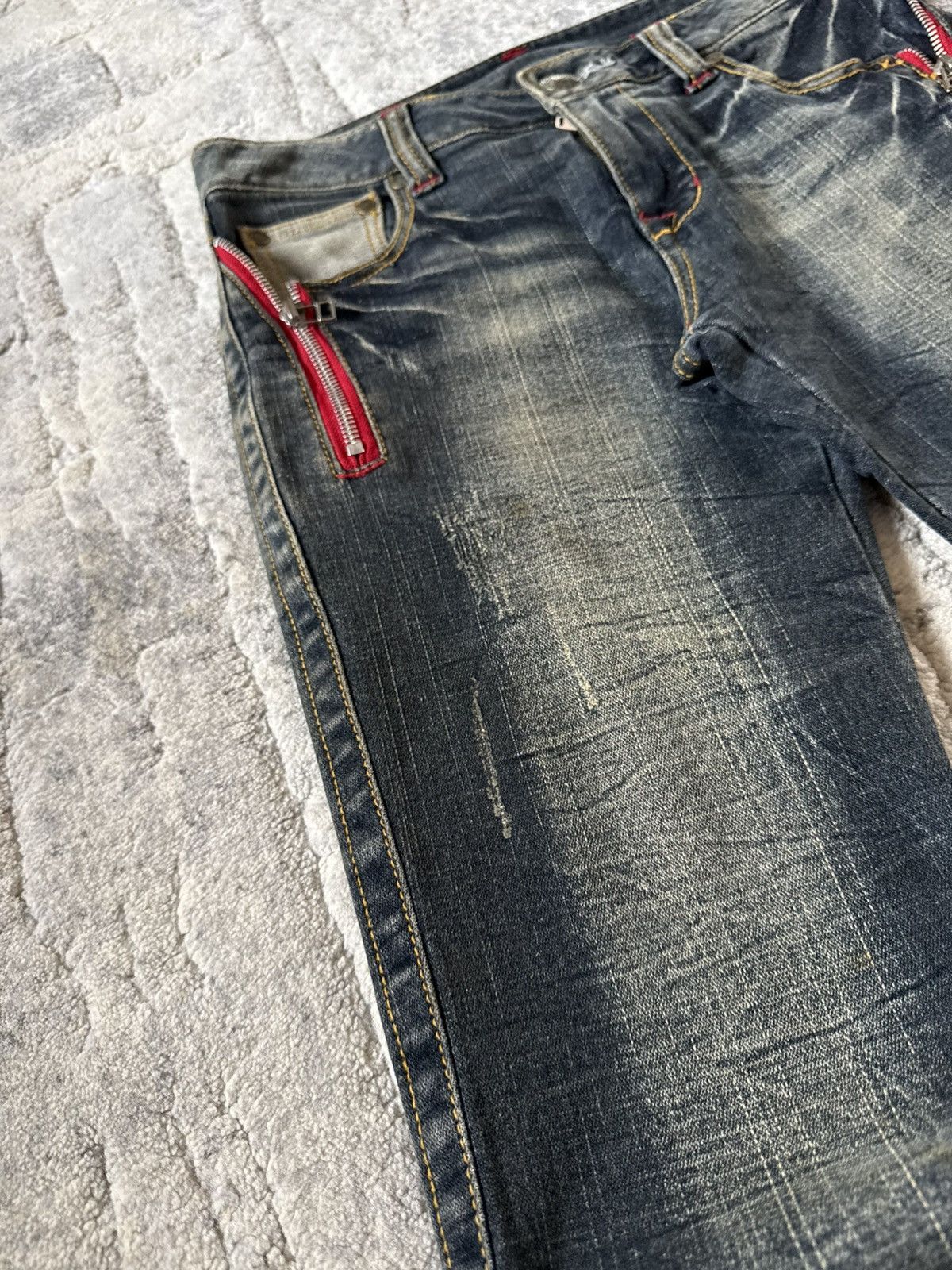 If Six Was Nine Ifsixwasnine Lgb Kapital Junya Style Low Rise Flared Jeans Size US 28 / EU 44 - 10 Thumbnail