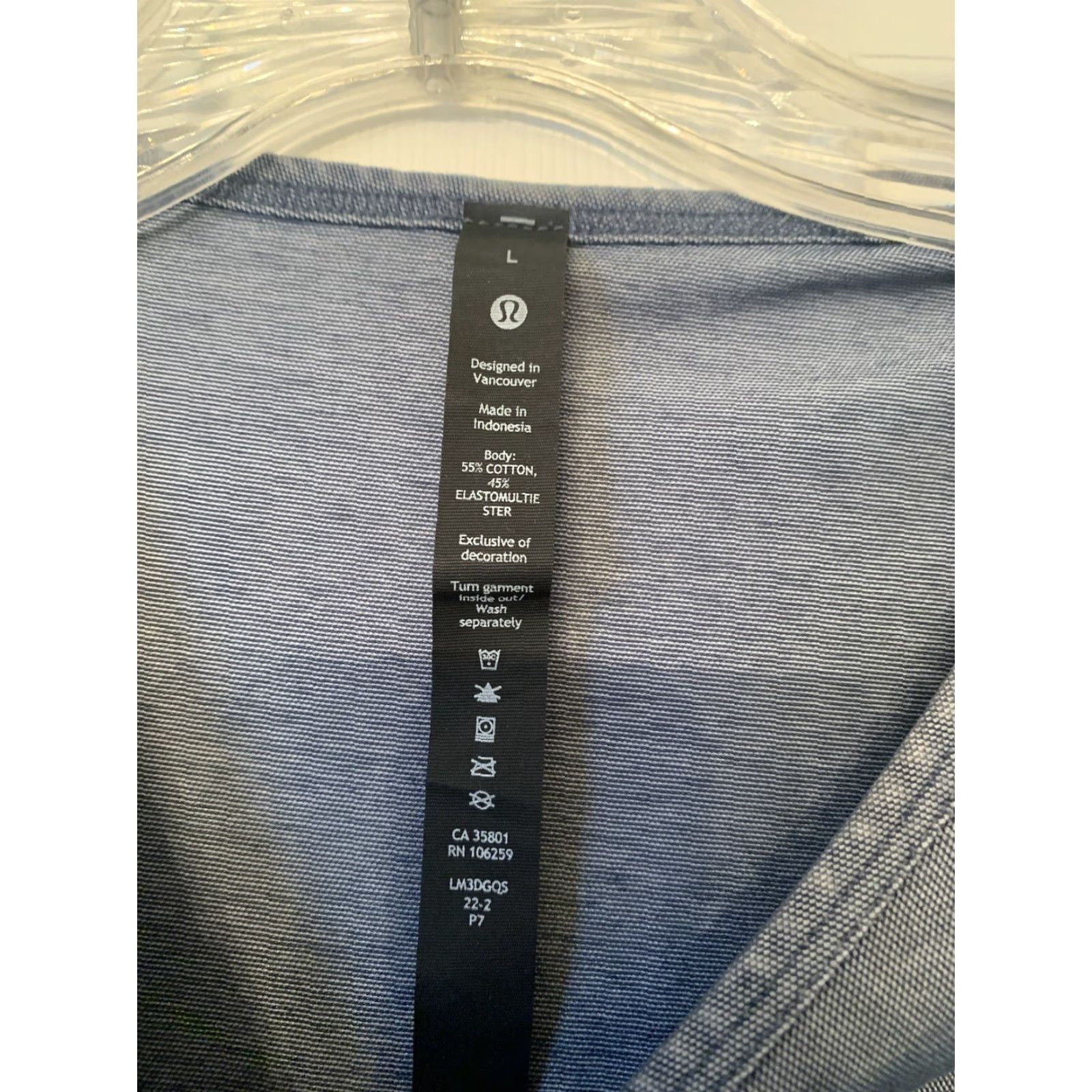 Lululemon Lululemon Commission River Blue T-Shirt Short Sleeve Athletic Shirt Men's L Size US L / EU 52-54 / 3 - 2 Thumbnail